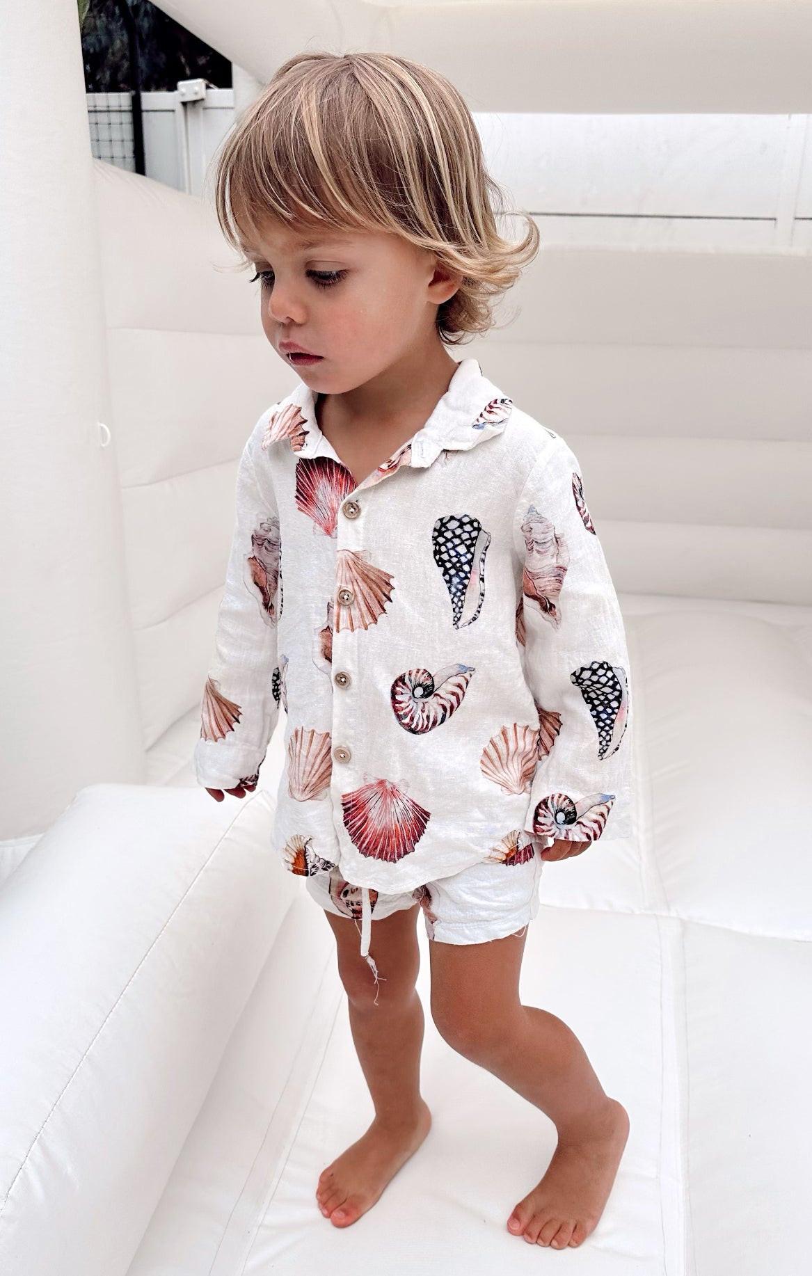 Linen Button-Down Shirt for Kids | Lil Easy