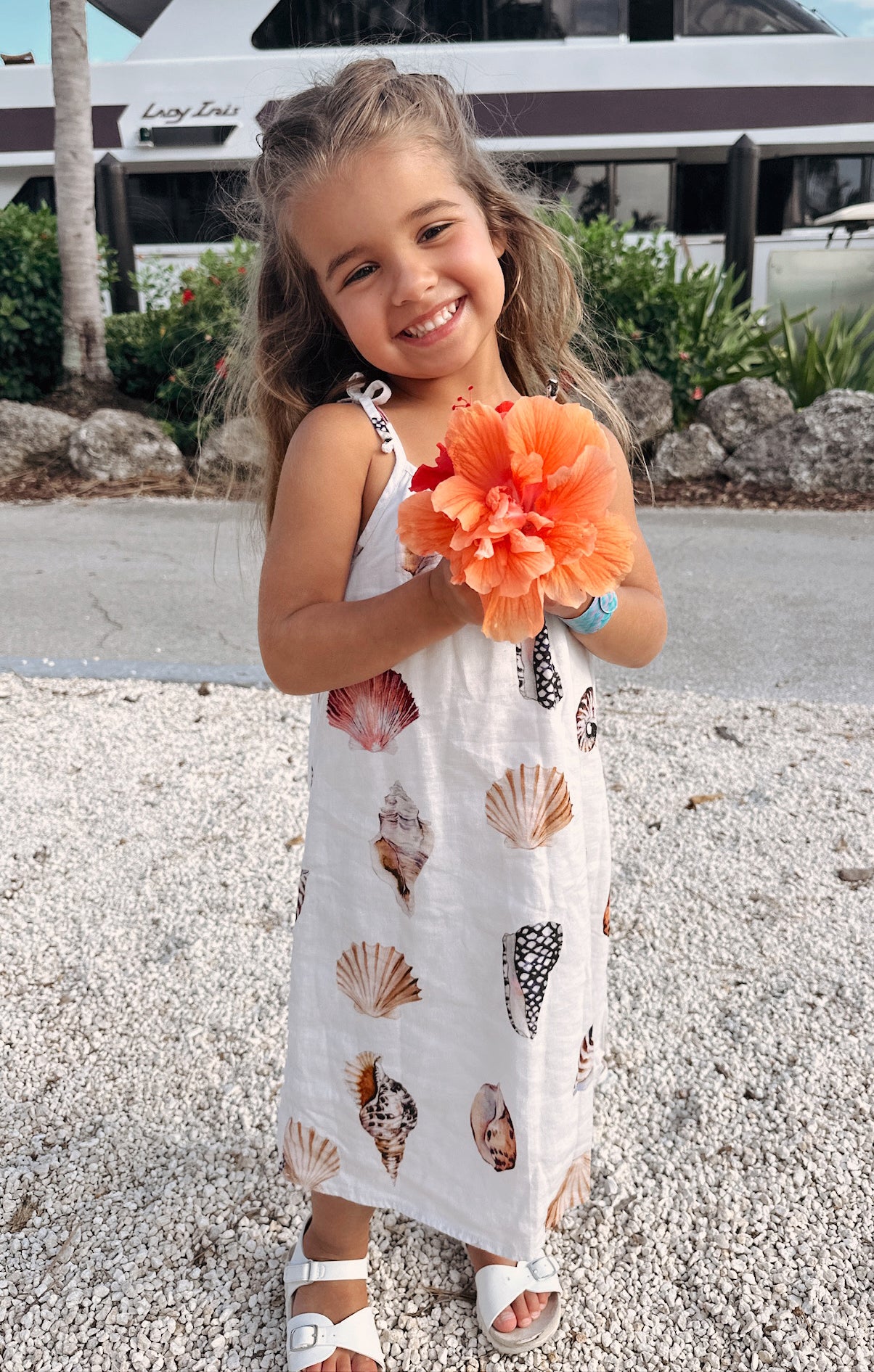 Lightweight Linen Dress with Shell Print | Sidekick Dress