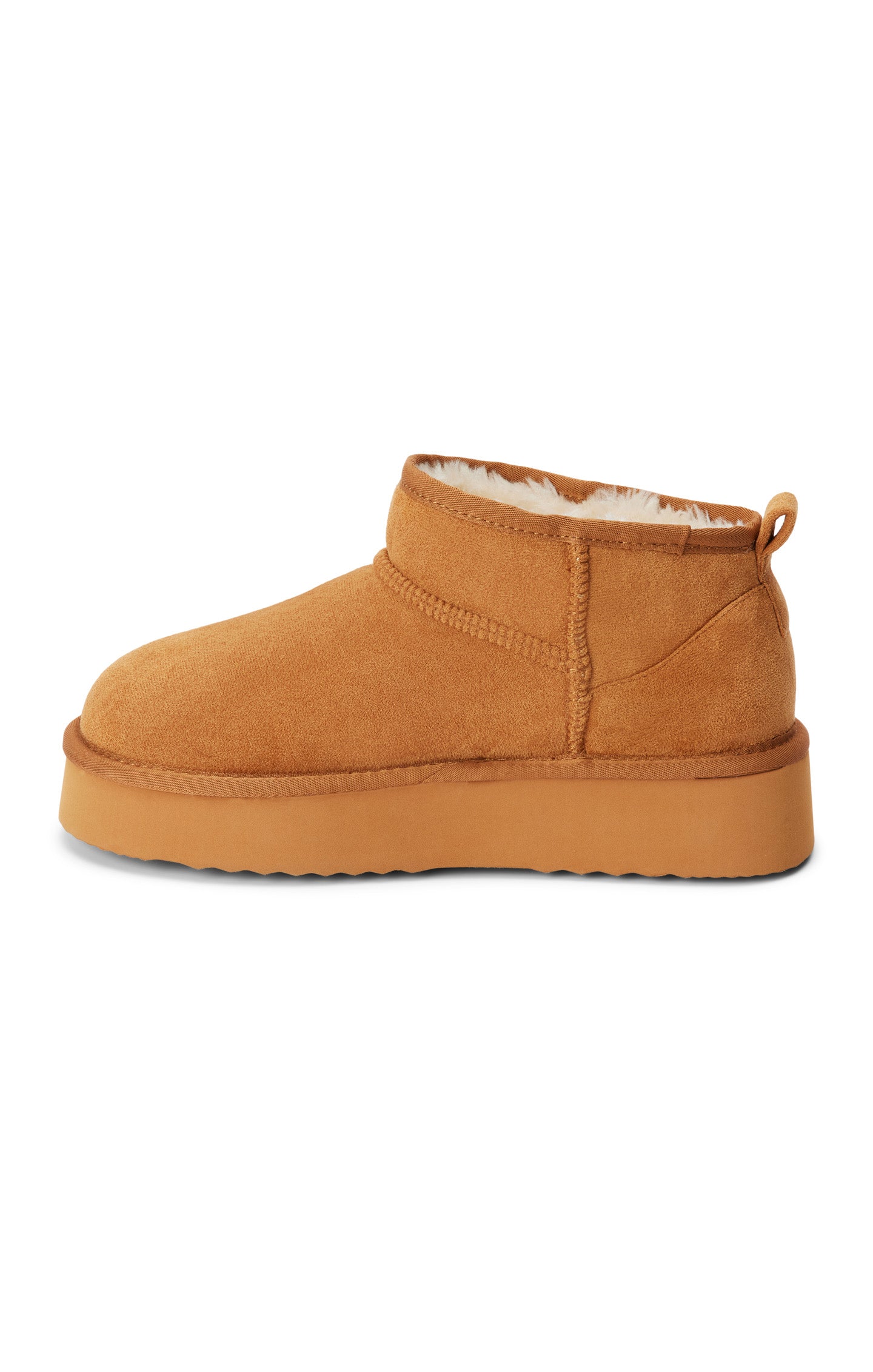 Fur-Lined Platform Booties in Chestnut | Matisse Breckenridge