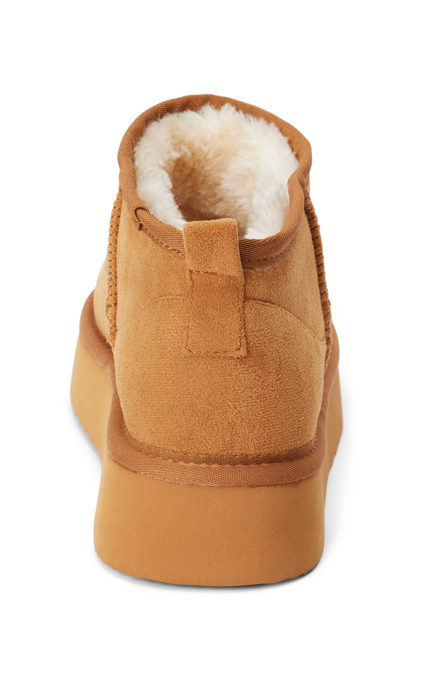Fur-Lined Platform Booties in Chestnut | Matisse Breckenridge
