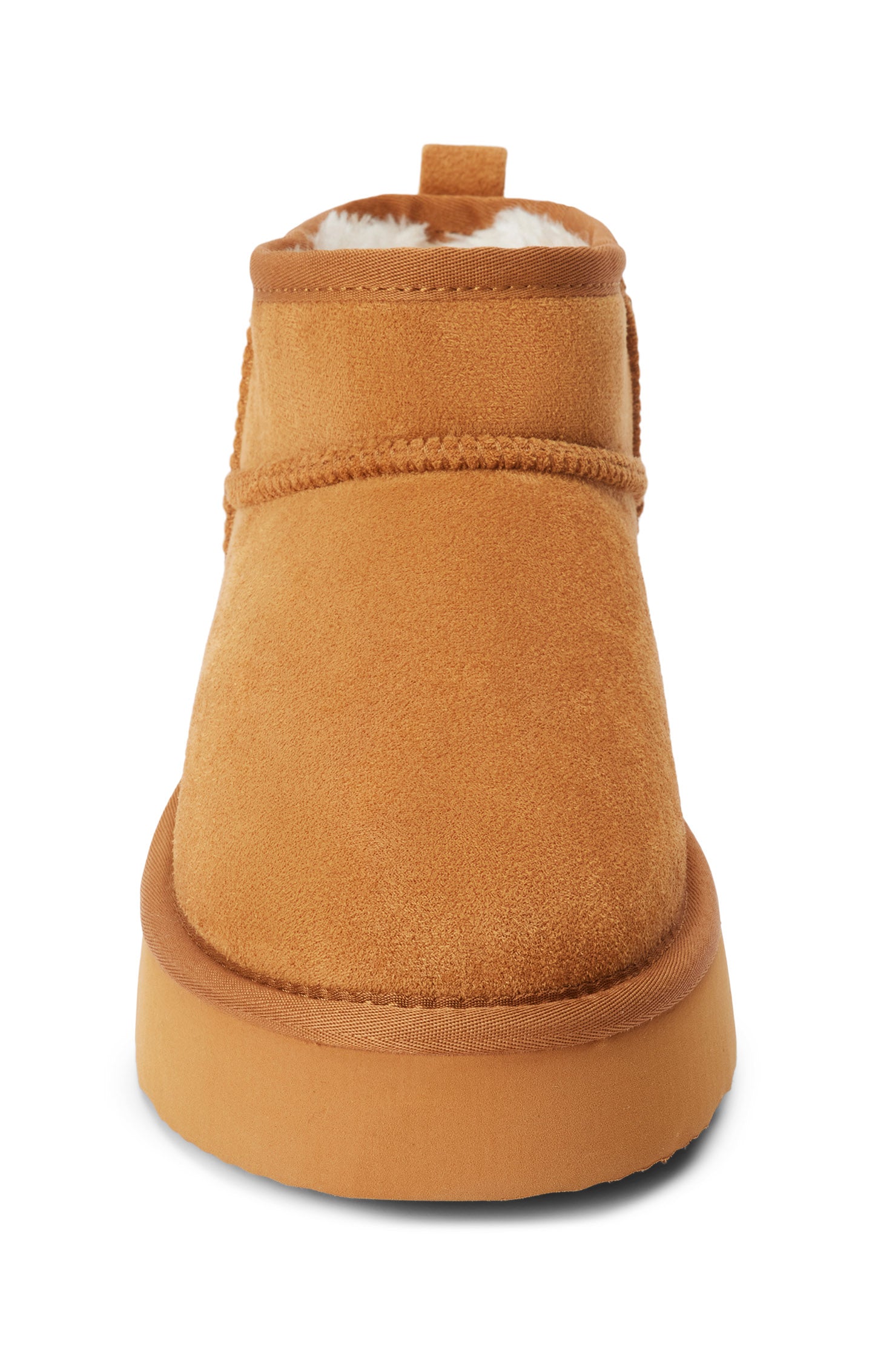 Fur-Lined Platform Booties in Chestnut | Matisse Breckenridge
