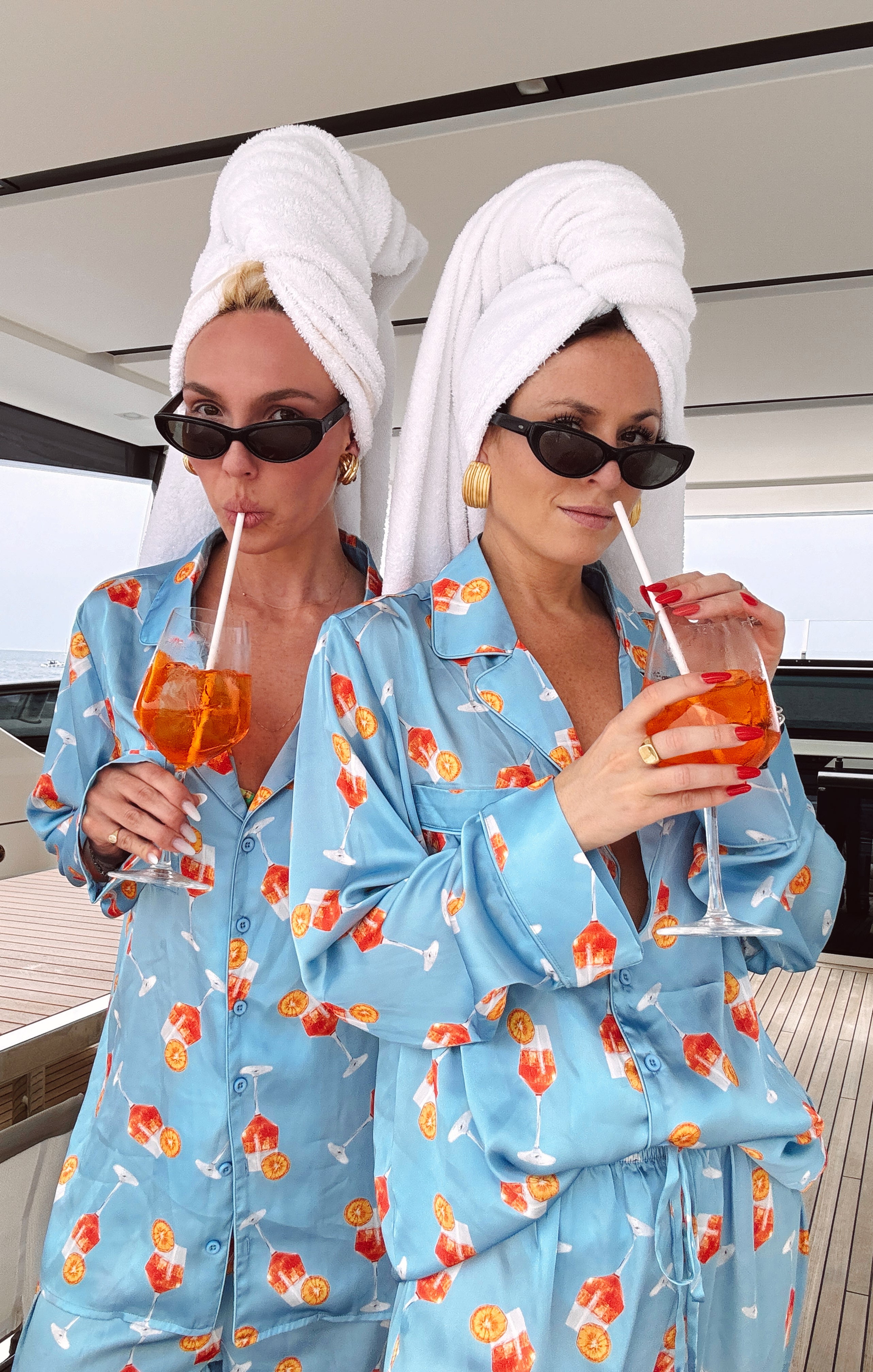 Silky Spritz Print Pajama Set for Women | Saint Spritz x MUMU