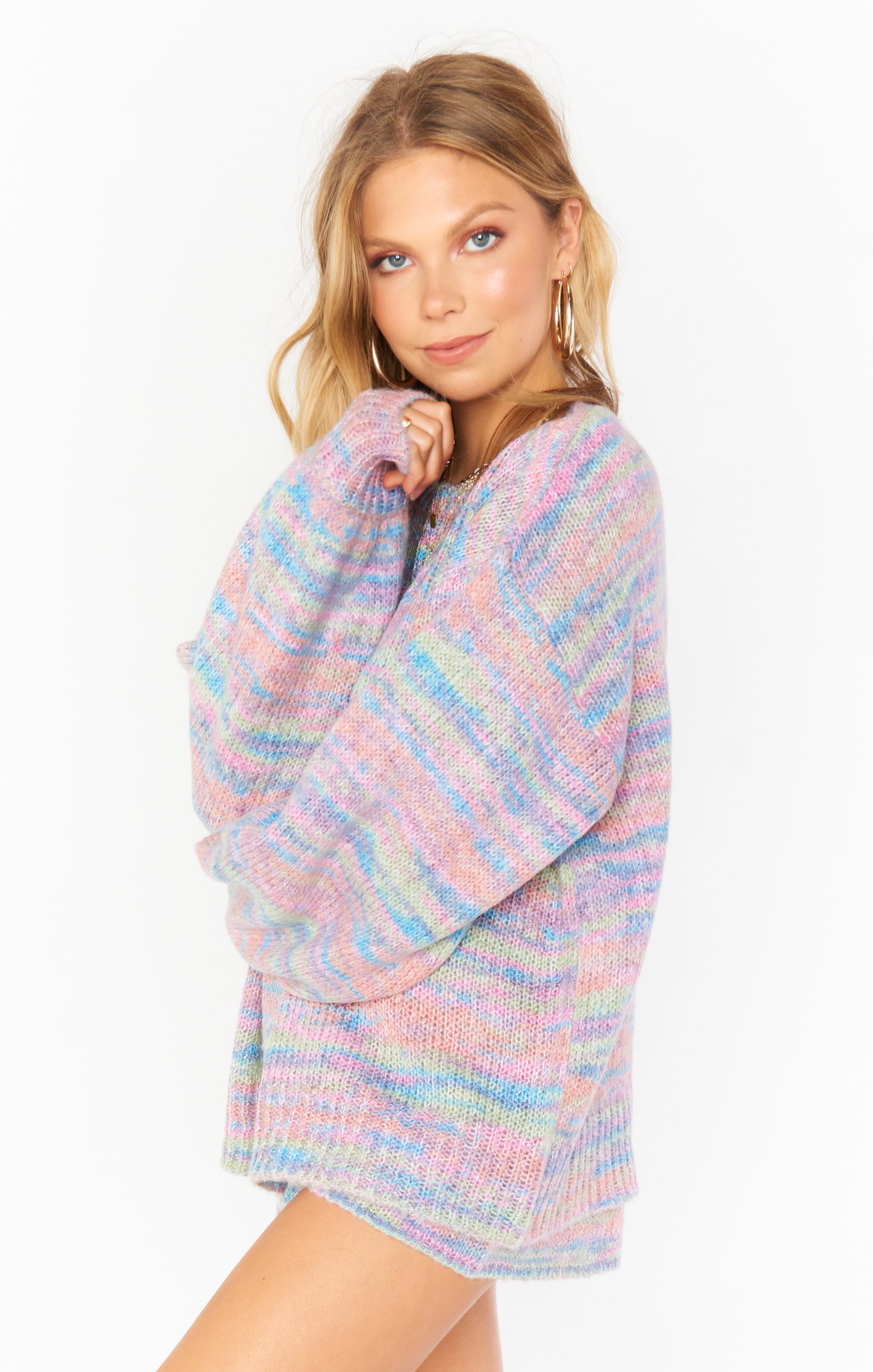 Pastel Spacedye Knit Sweater for Beach & Casual Wear | Pismo