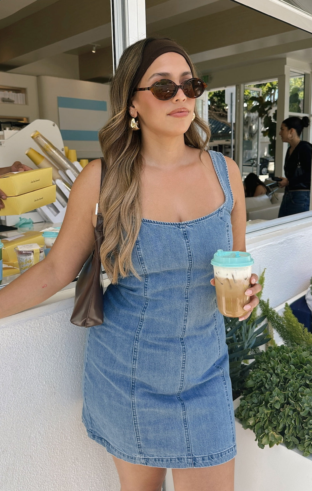 Open Back Mini Dress in Cool Blue | Steph Dress for Night Out