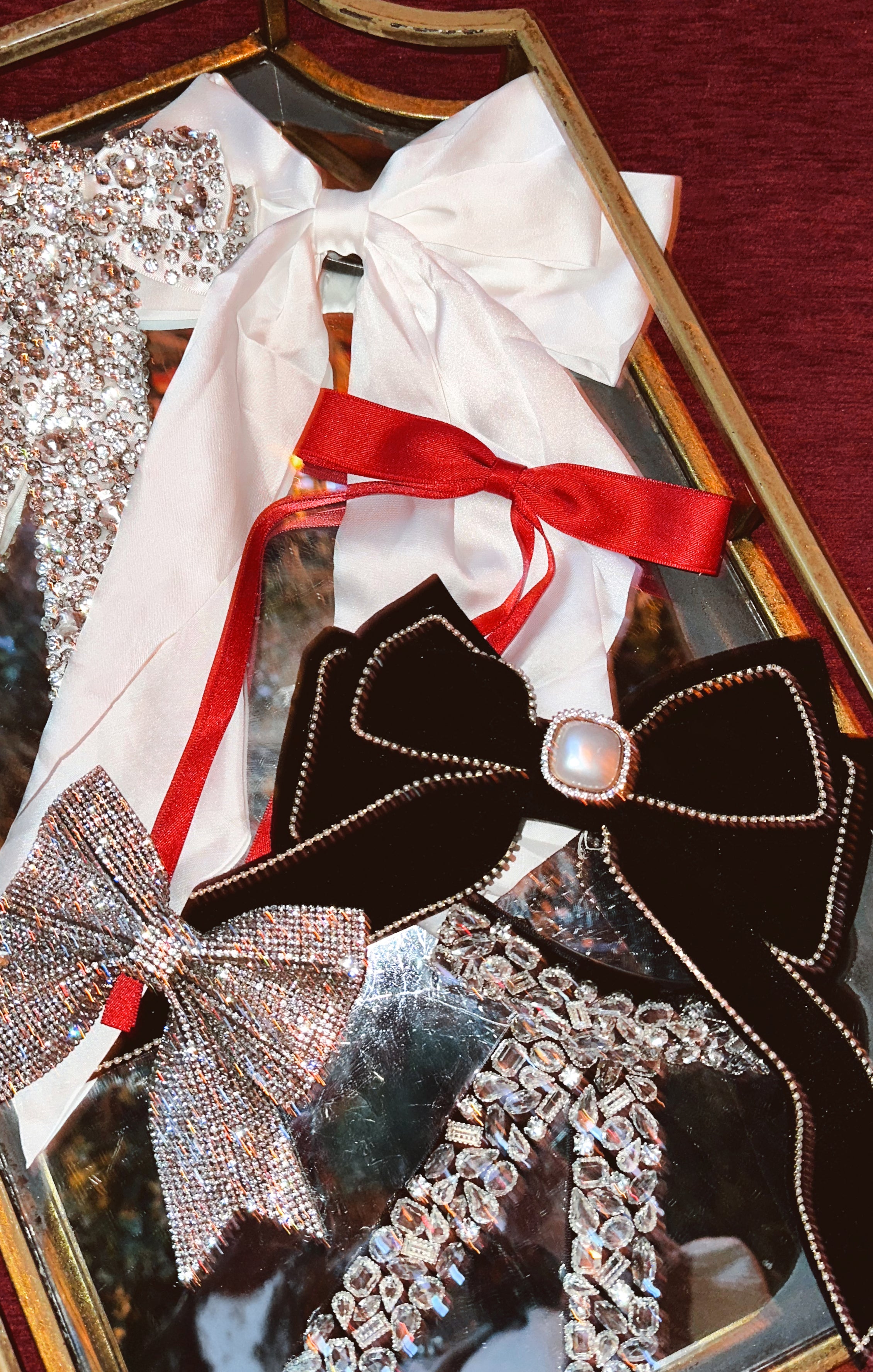 Black Velvet Hair Bow for Women | Samantha Accessory