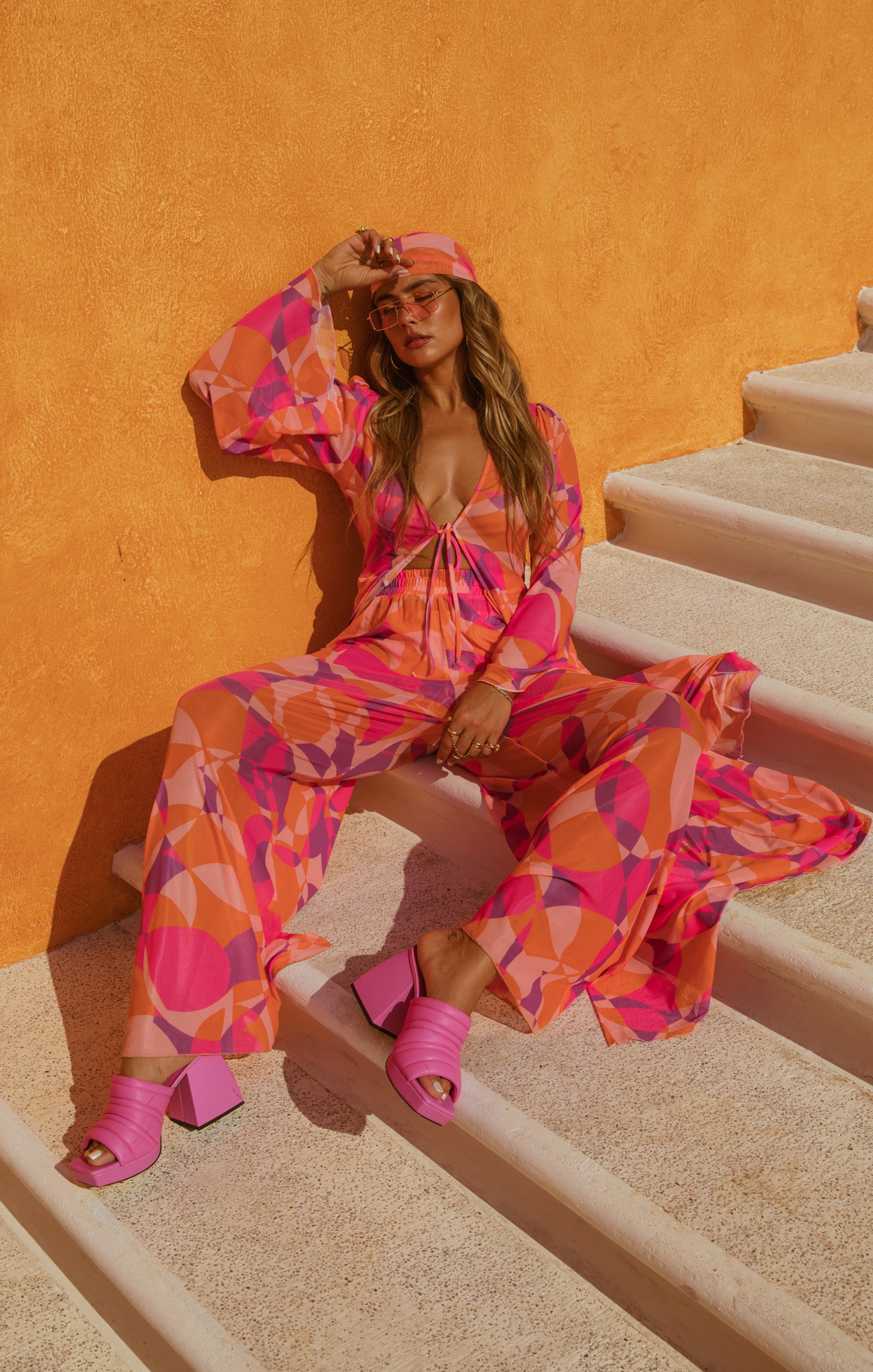 Sunset Daiquiri Print Scarf for Women | Jayde Accessories