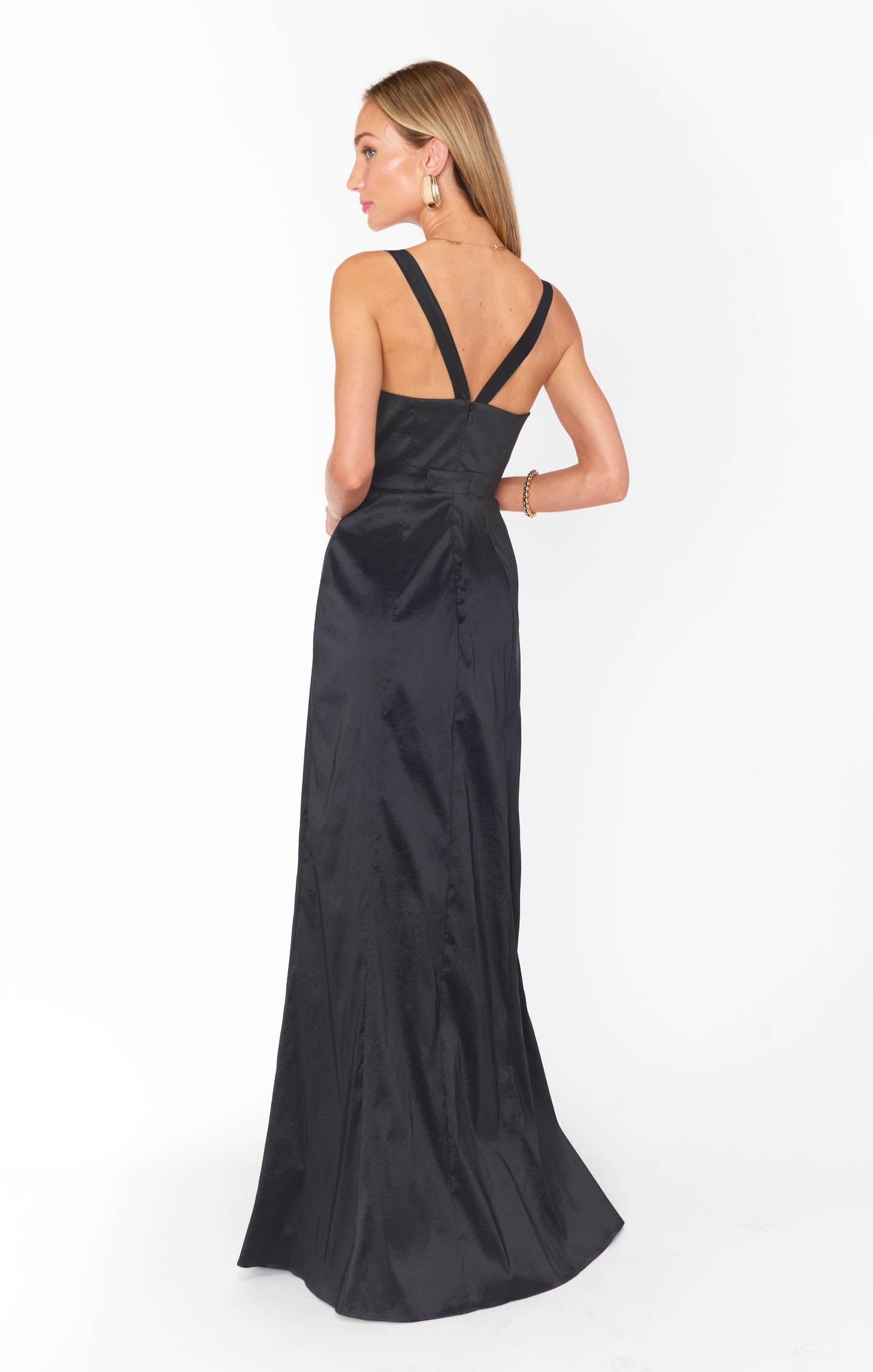 Black Taffeta Bow Dress with Removable Bow | Charlotte