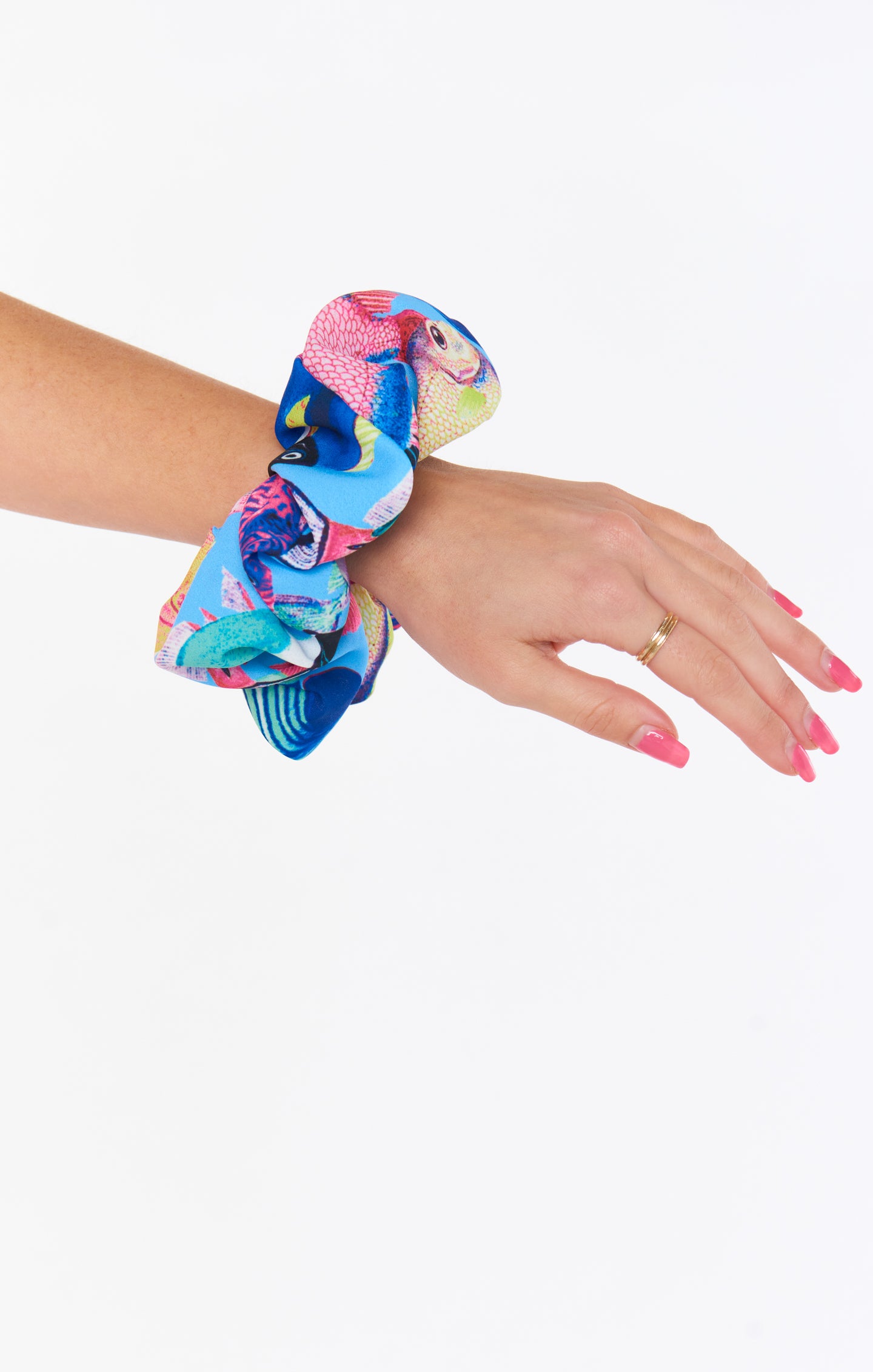 Oversized Super Scrunchie for Hair & Wrist | Under the Sea