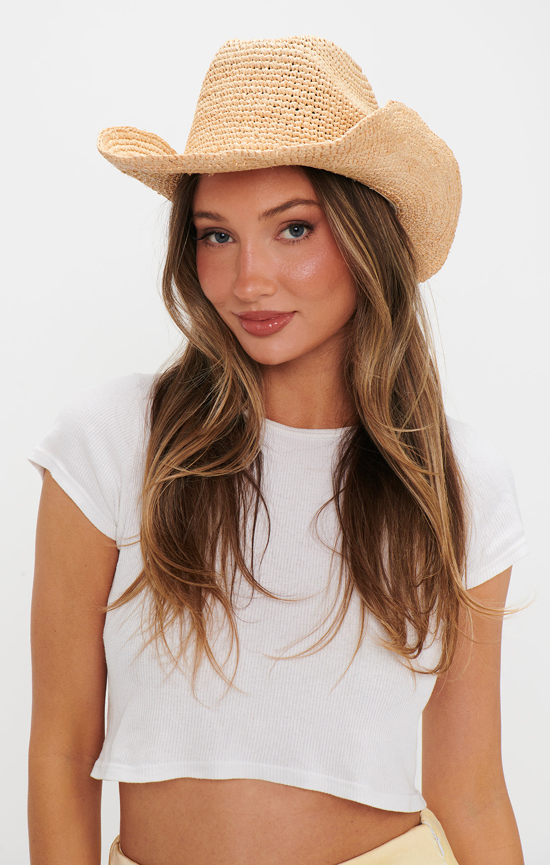 Natural Raffia Cowboy Hat for Women & Men | Western Style