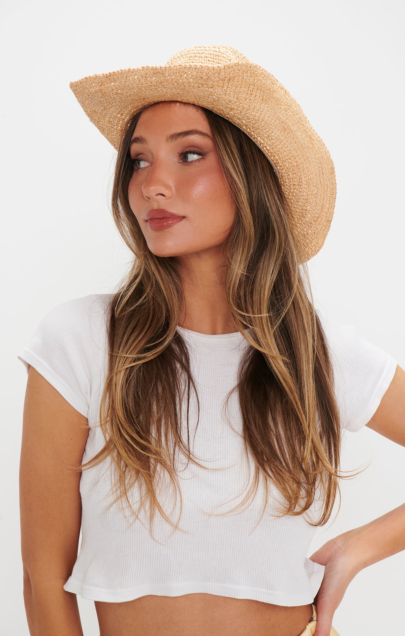 Natural Raffia Cowboy Hat for Women & Men | Western Style