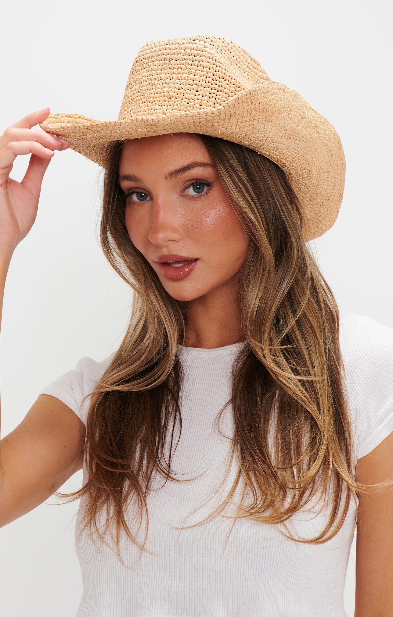 Natural Raffia Cowboy Hat for Women & Men | Western Style