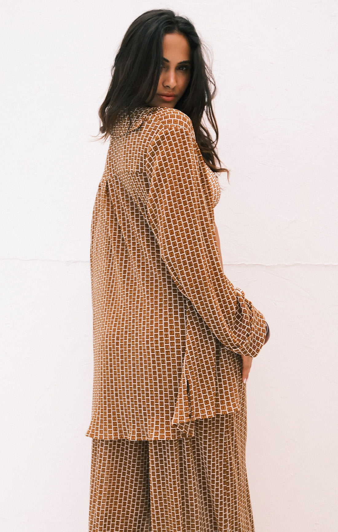 Retro Geo Print Tunic for Beach & Brunch | Everywhere Tunic
