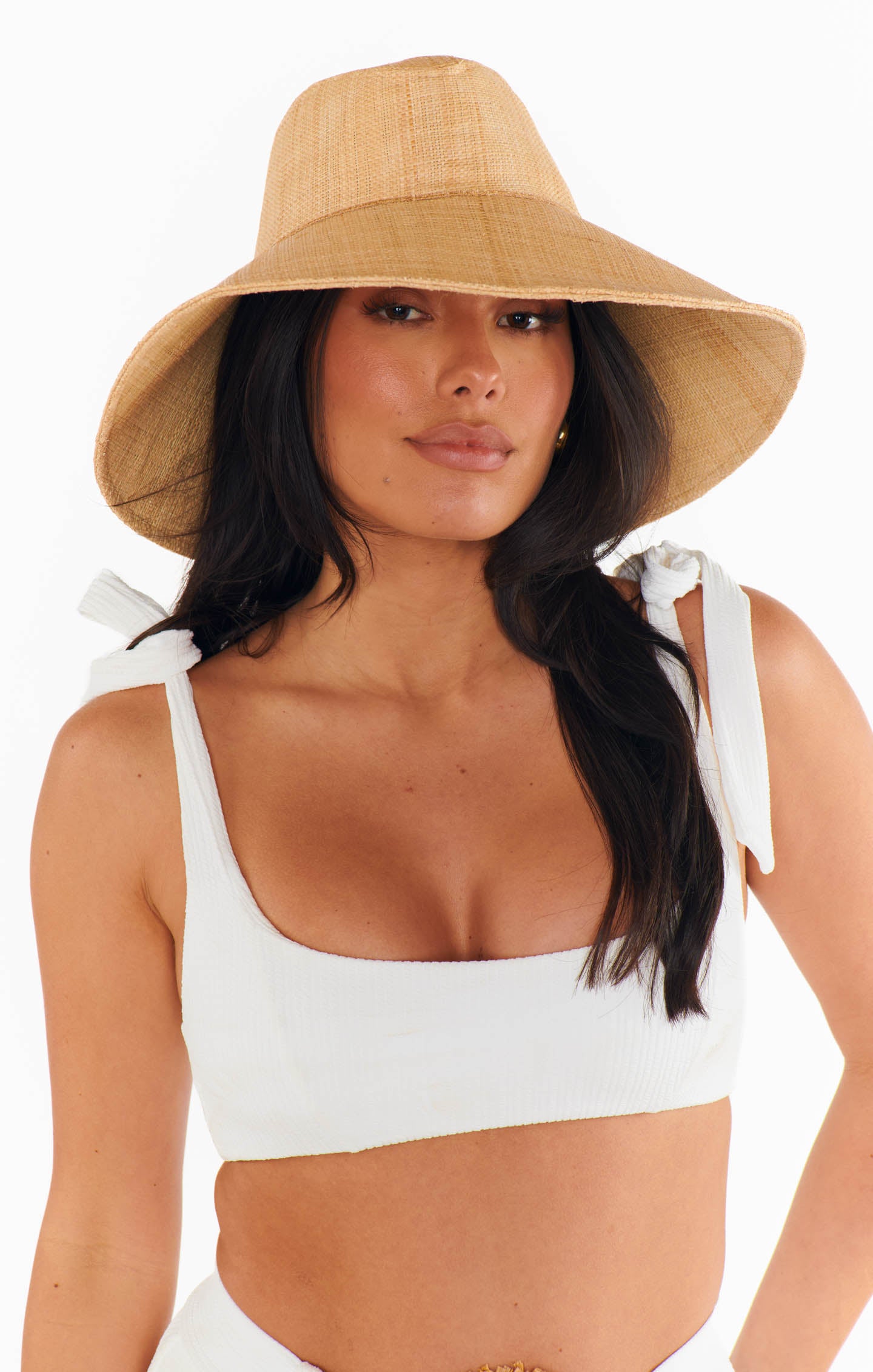 Straw Sun Hat with Wide Brim for Women | Lack of Color The Cove