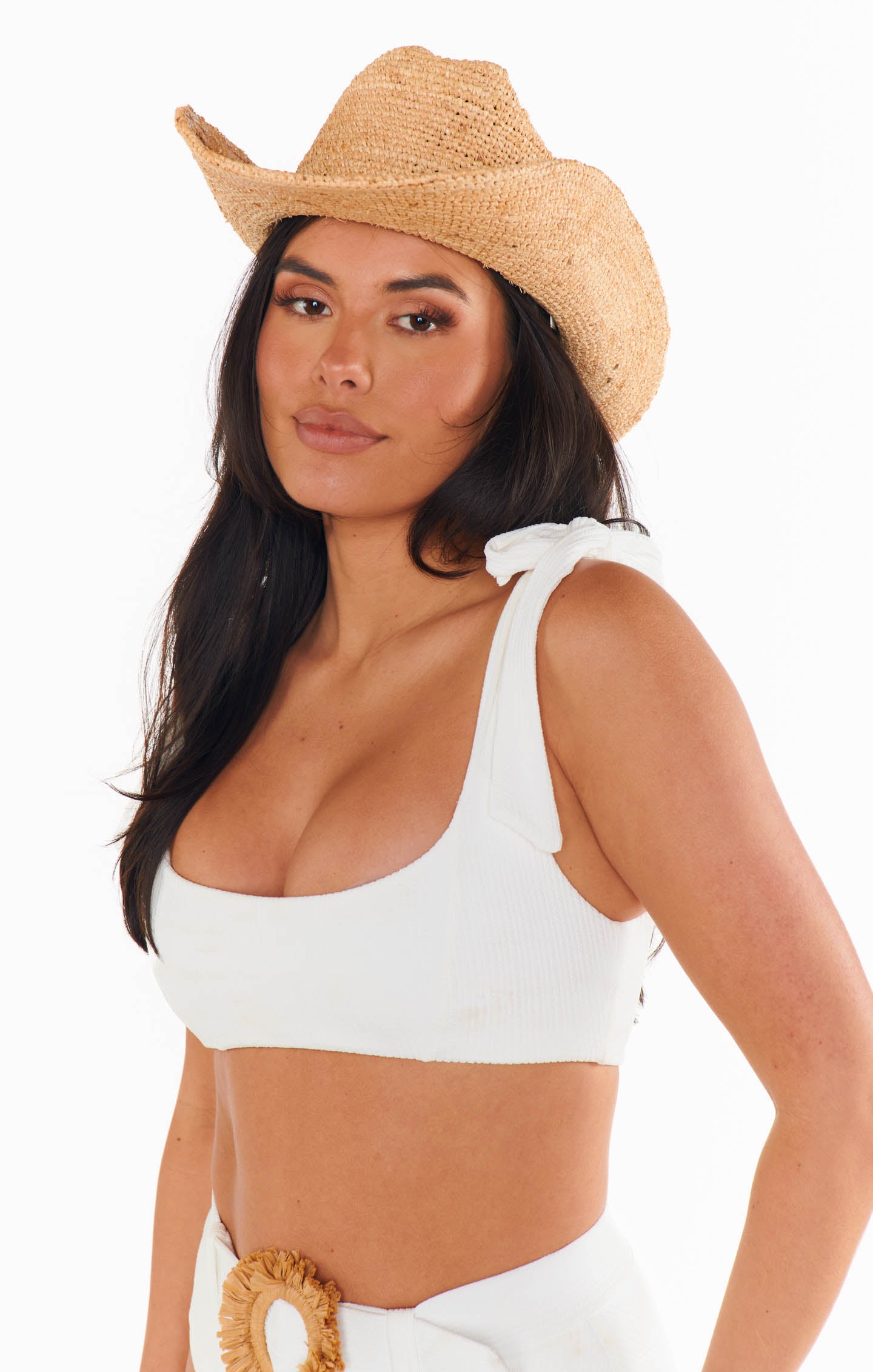 Raffia Cowboy Hat for Women | Lack of Color Natural