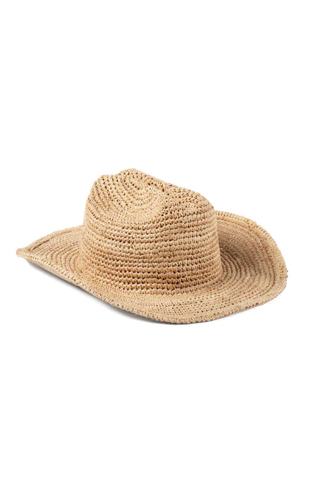 Raffia Cowboy Hat for Women | Lack of Color Natural
