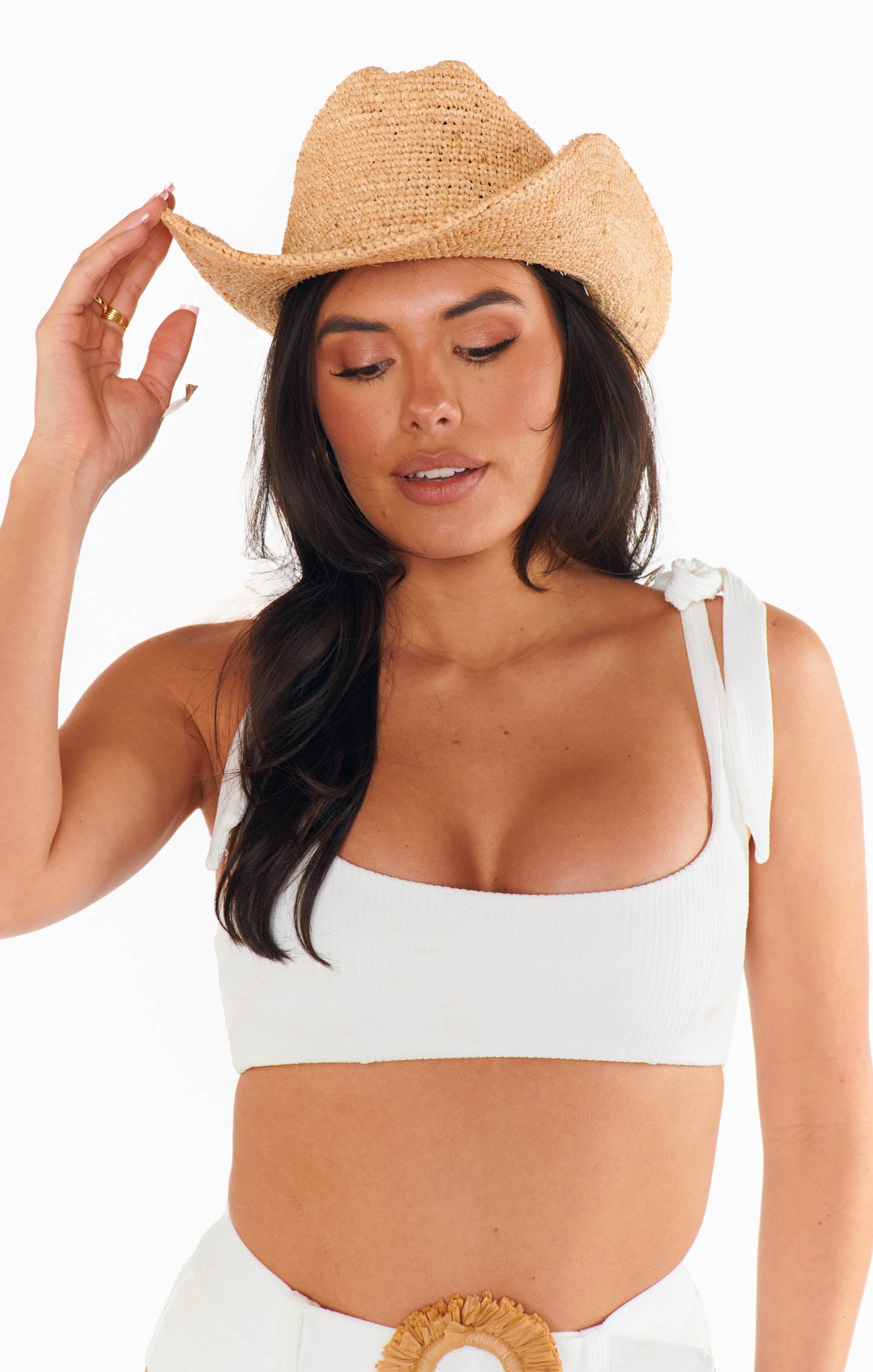 Raffia Cowboy Hat for Women | Lack of Color Natural