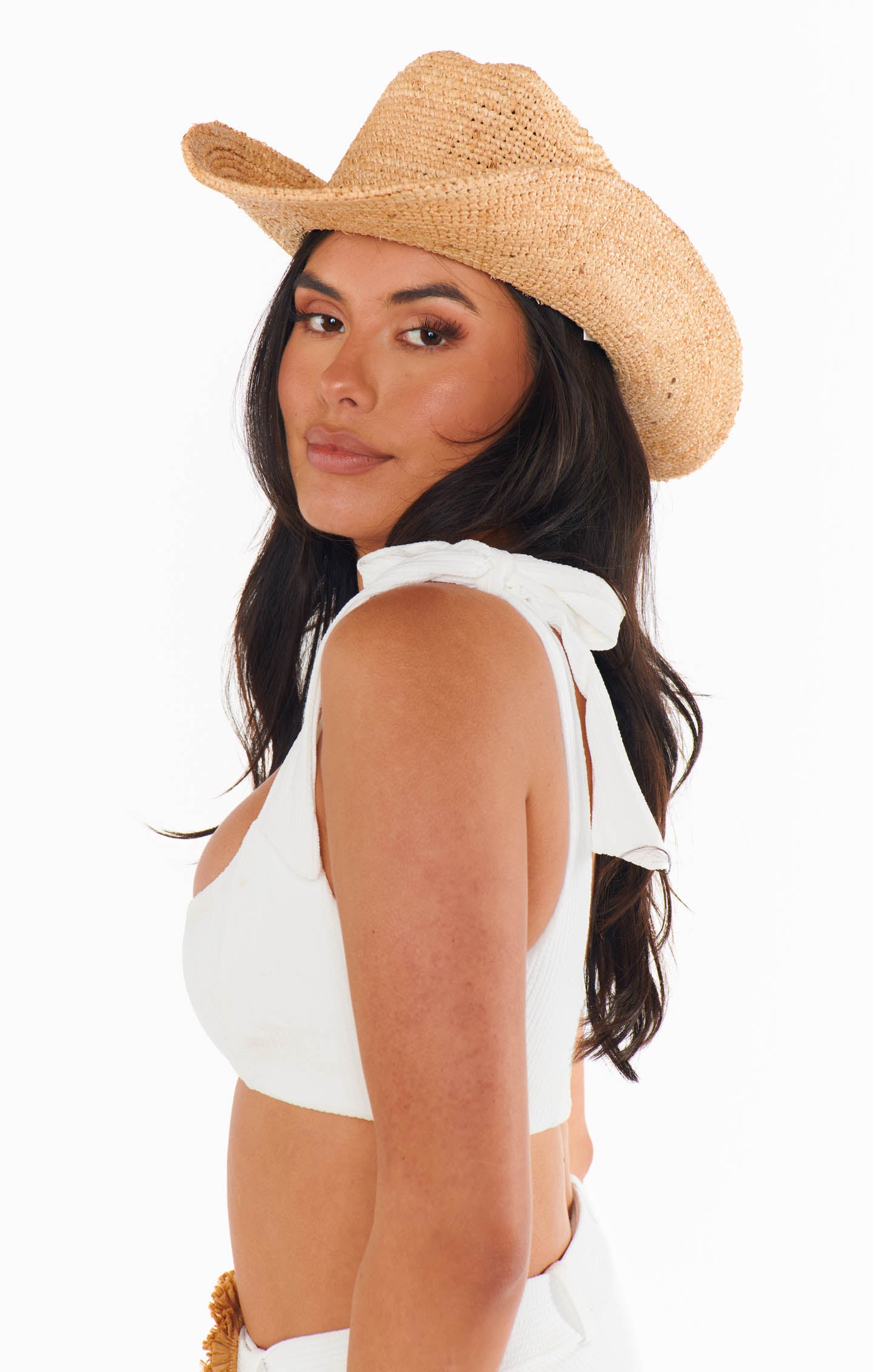 Raffia Cowboy Hat for Women | Lack of Color Natural