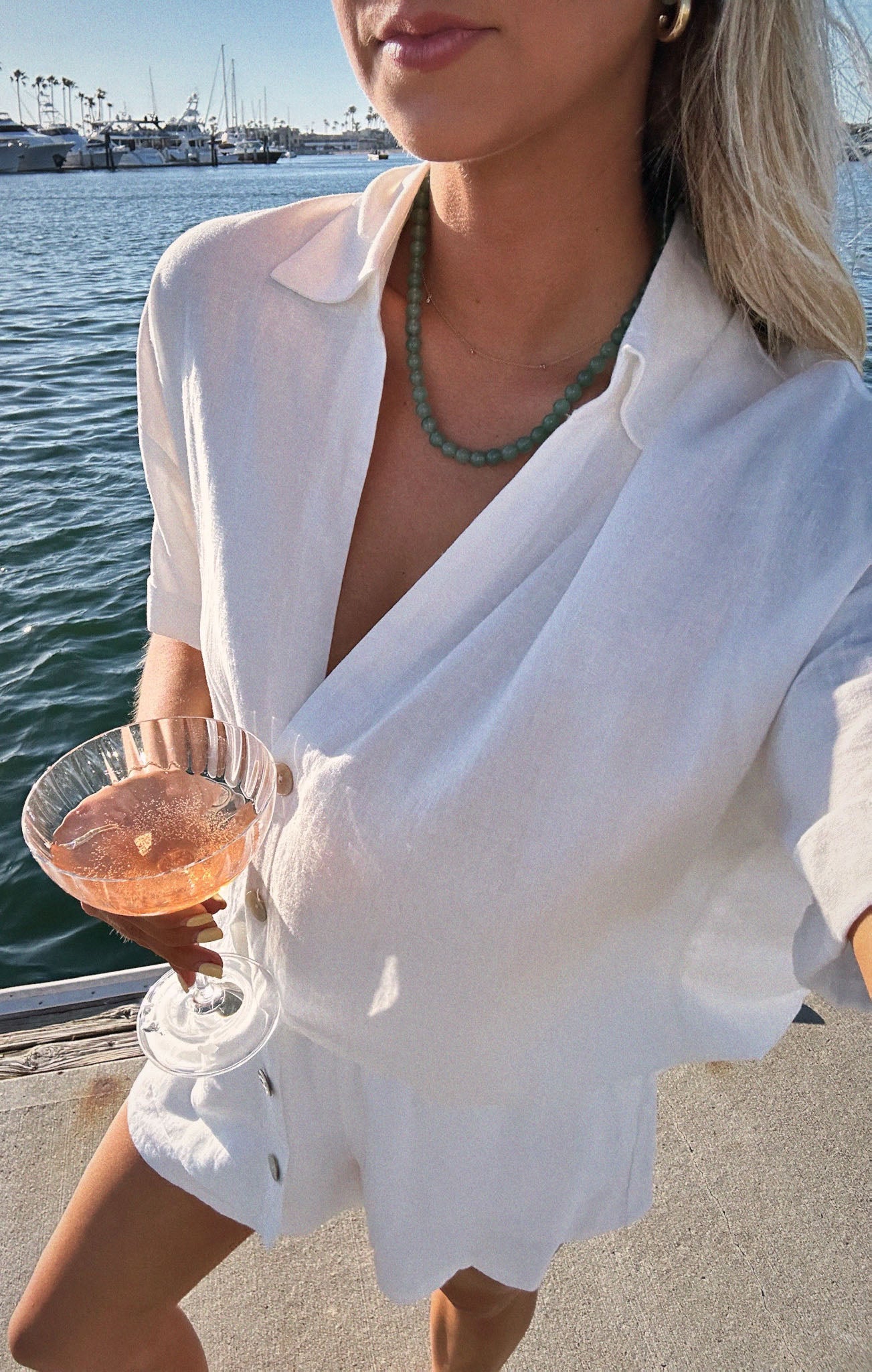 White Linen Button Down Shirt | Parker Oversized Fit