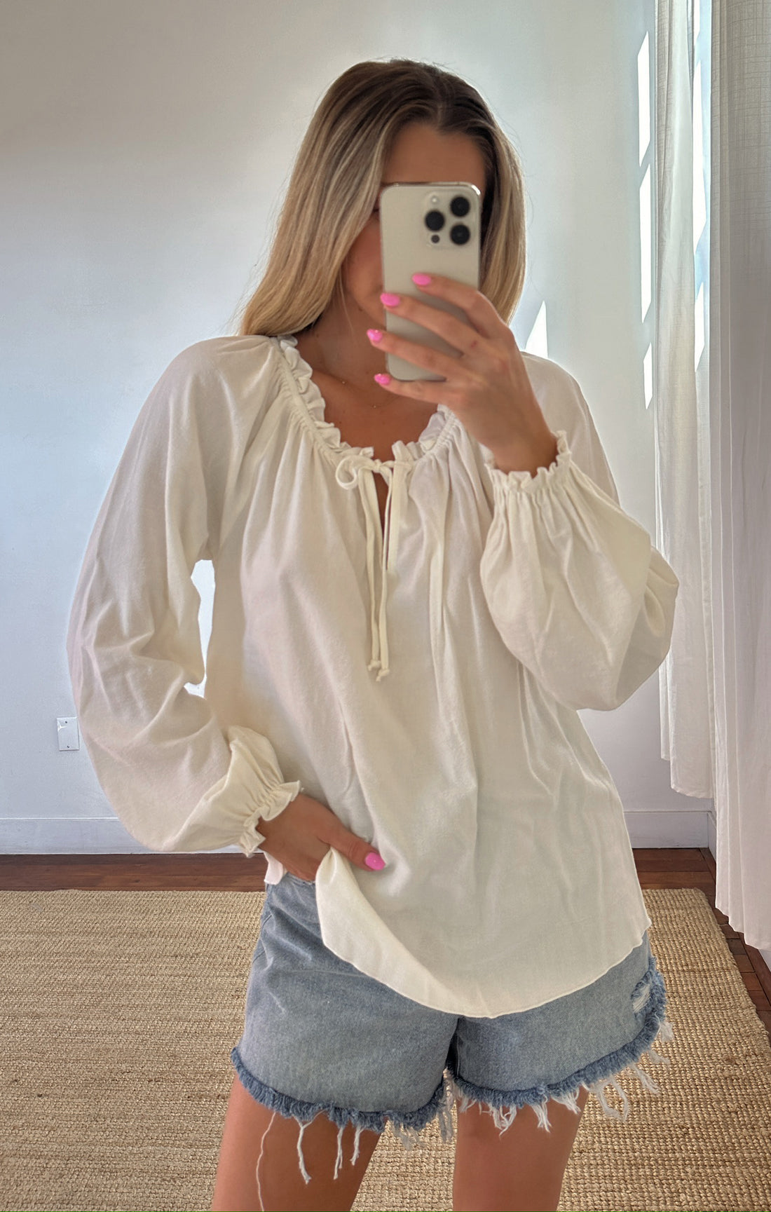 White Gauze Beach Tunic for Women | Margo