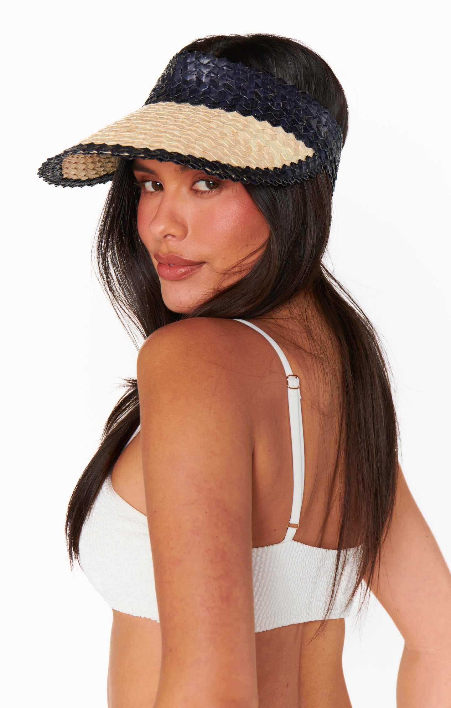 Wide Brim Sun Visor for Outdoor Activities | Lusana Banded Baha