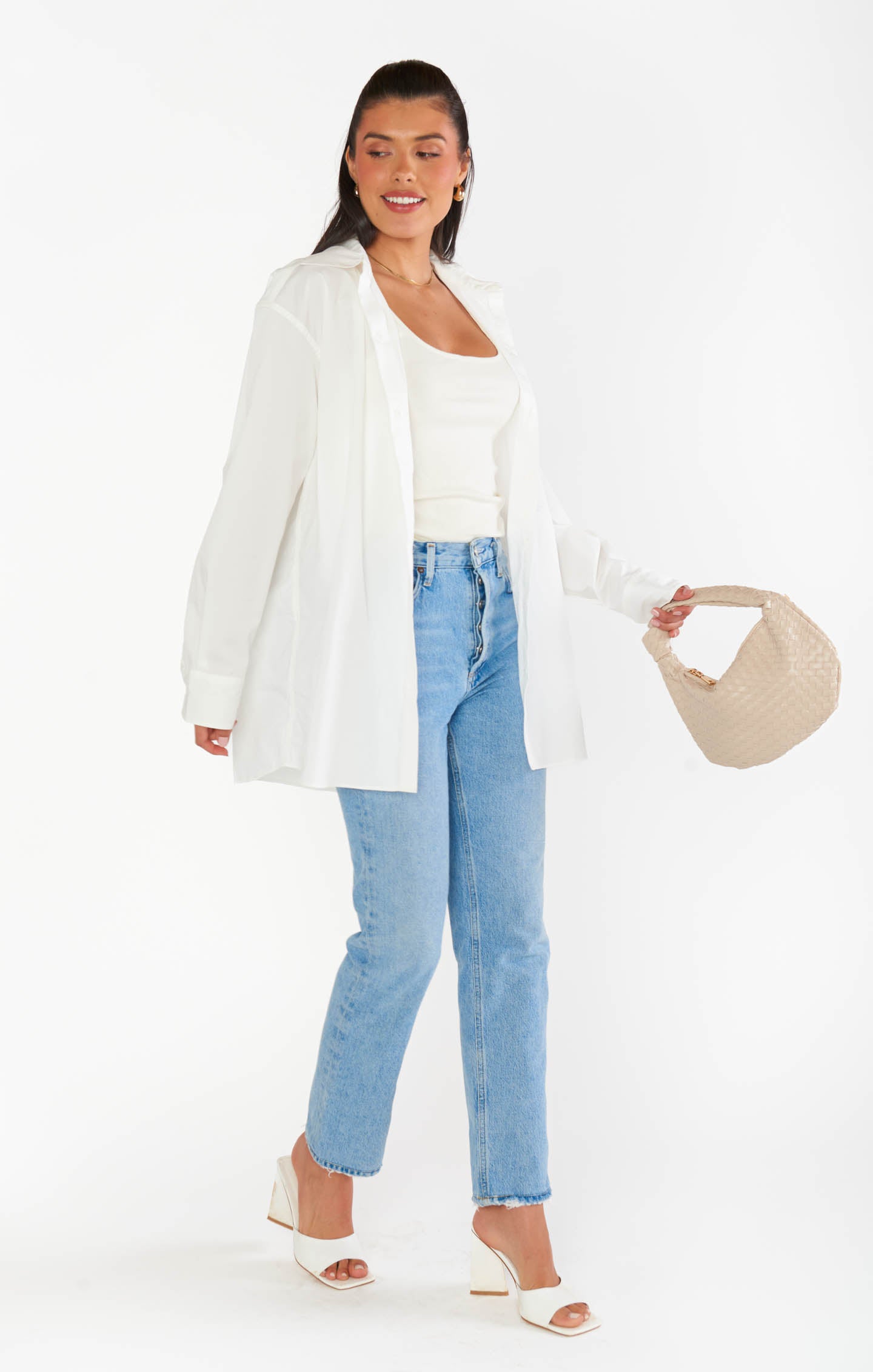 White Poplin Button Down Shirt for Office & Casual Wear | Banks