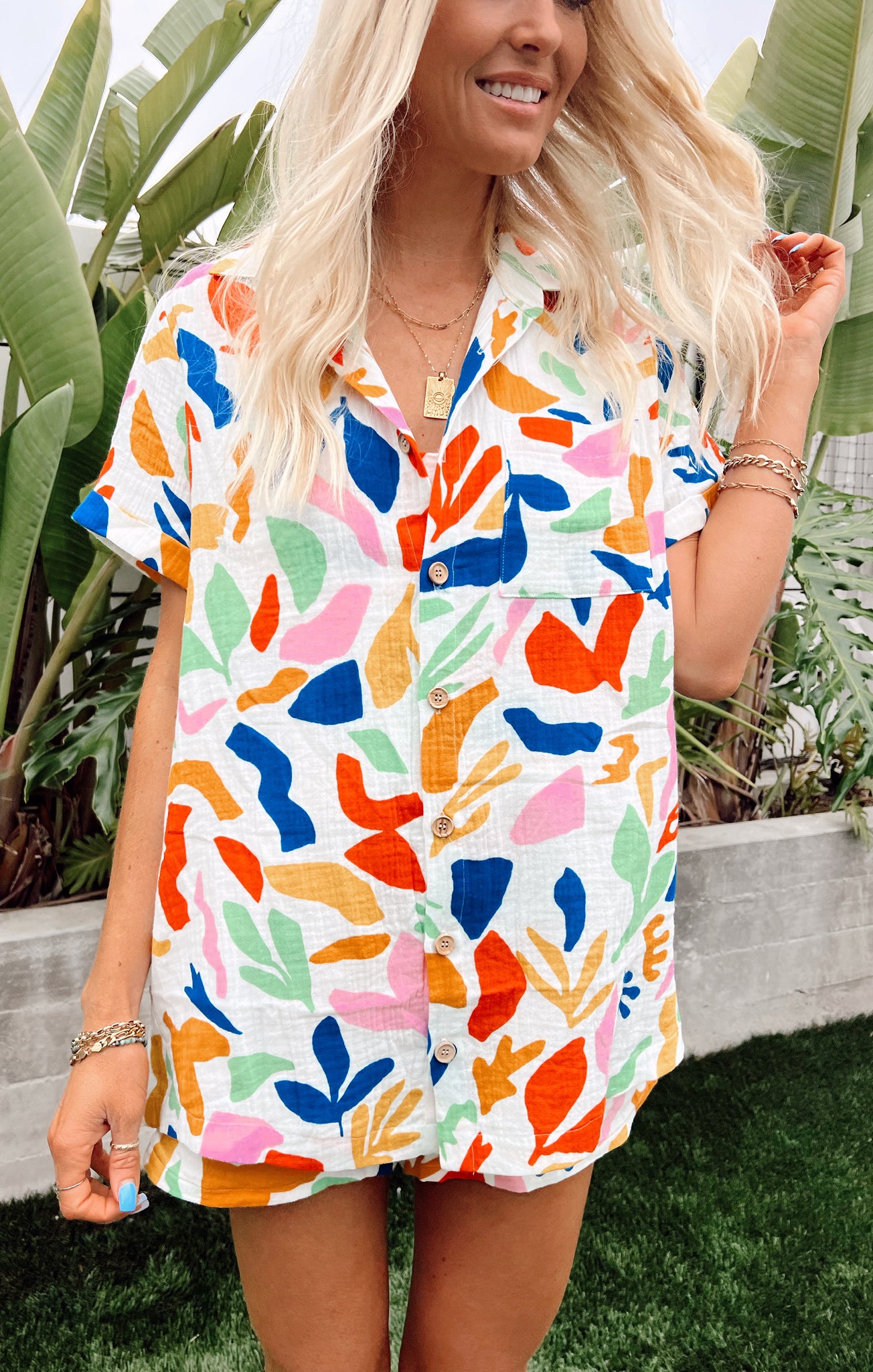 Linen Button-Up Shirt for Summer | Mikey Top by Primary Paradise