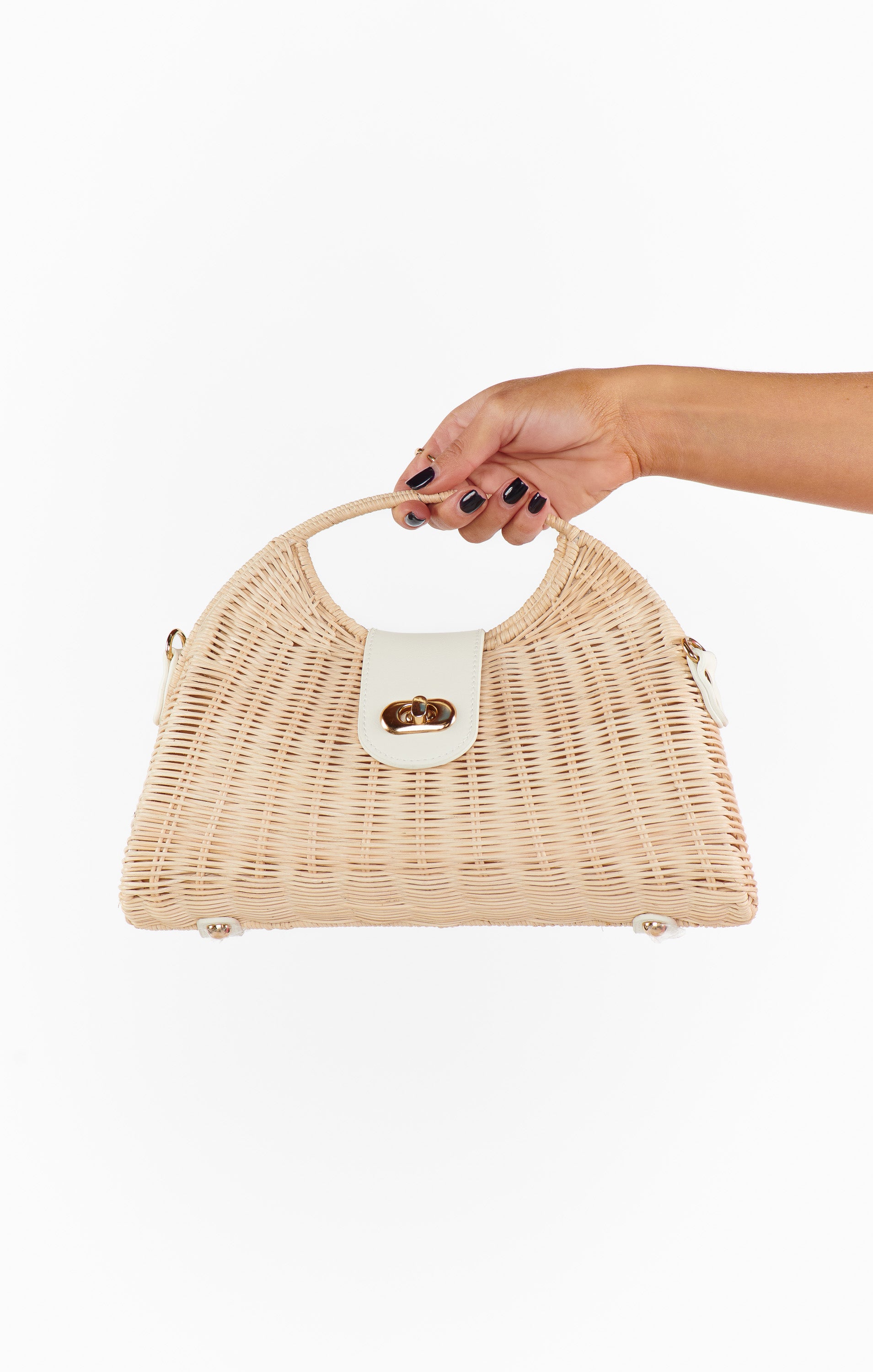 Chic Mini Crossbody Bag in Ivory | Liliana