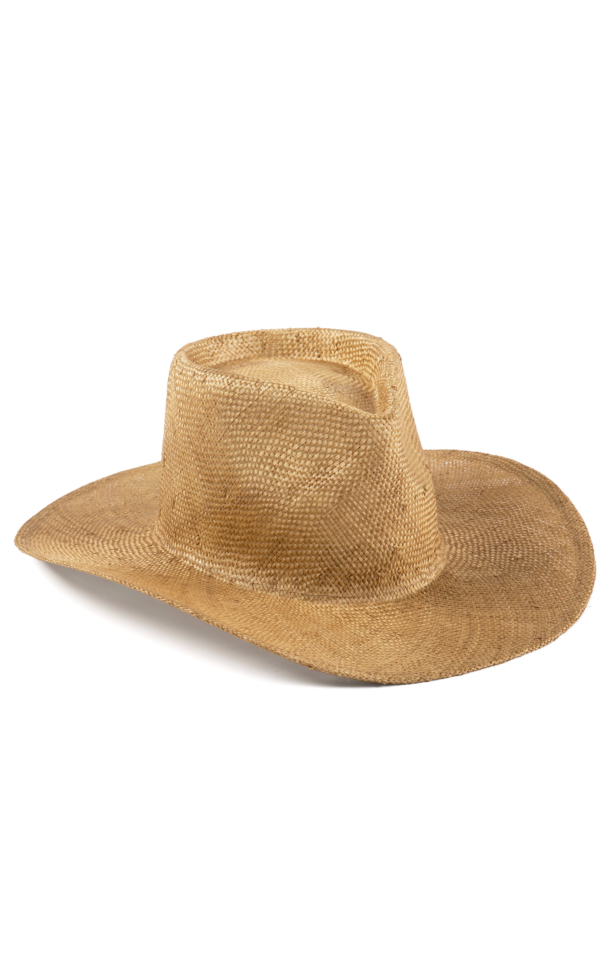 Handwoven Hemp Cowboy Hat in Golden Brown | Lack of Color Oasis