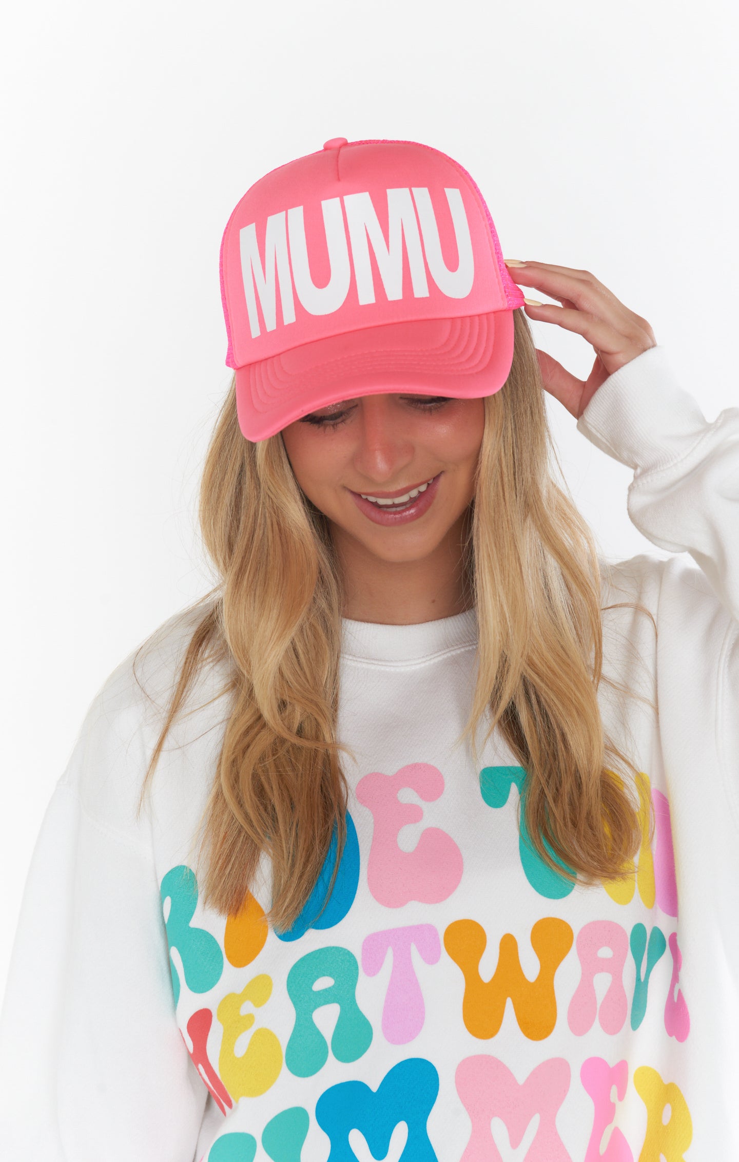 Neon Pink Trucker Hat for Women | MUMU