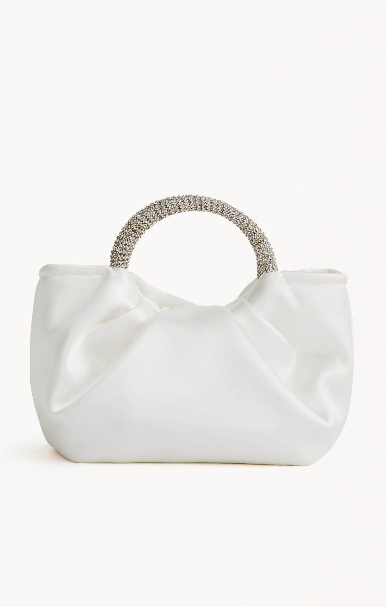 White Aurelia Handle Bag for Bridal Accessories | Billini