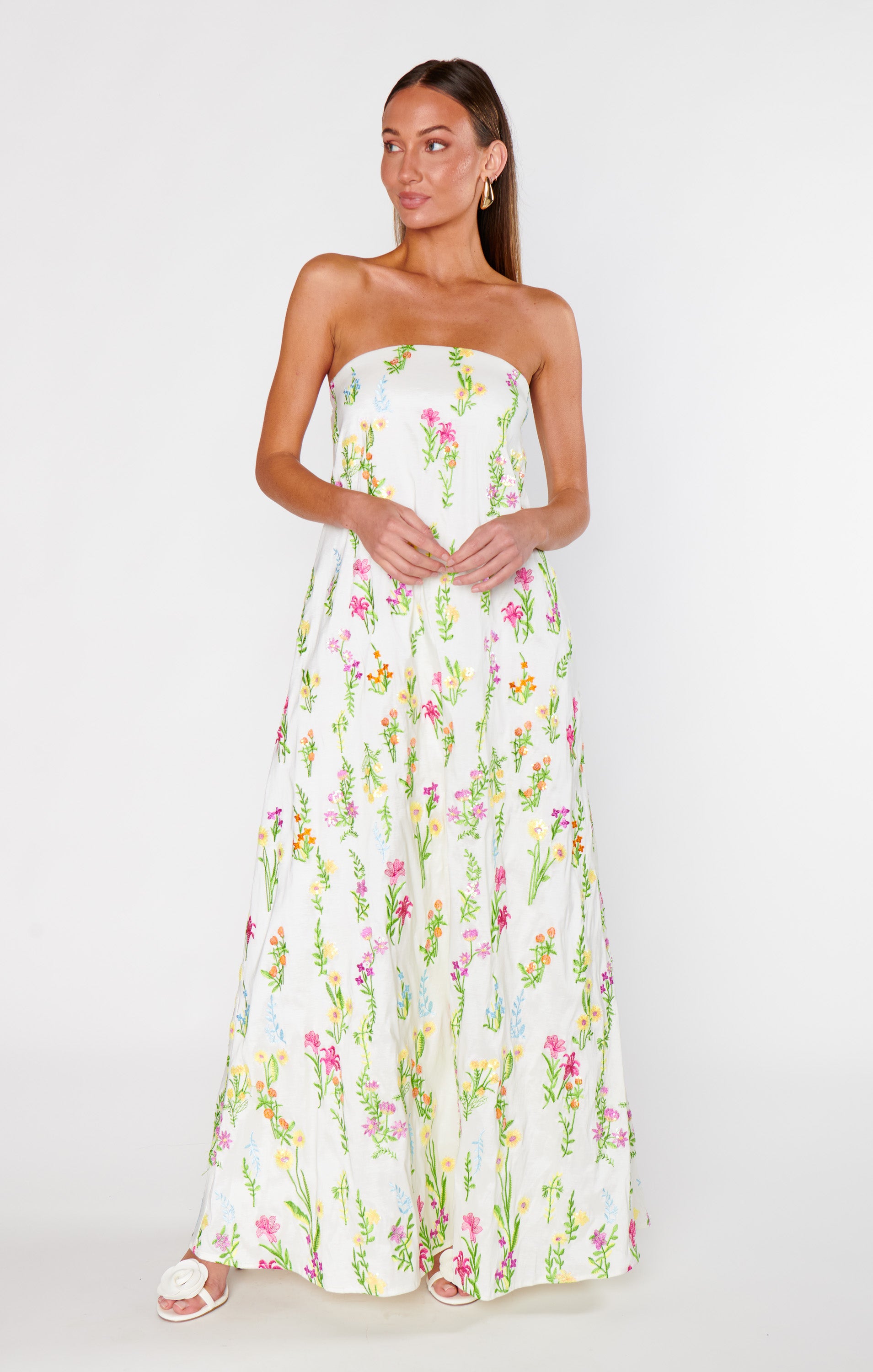 Ethereal Sequins Maxi Dress for Formal Events | Riley