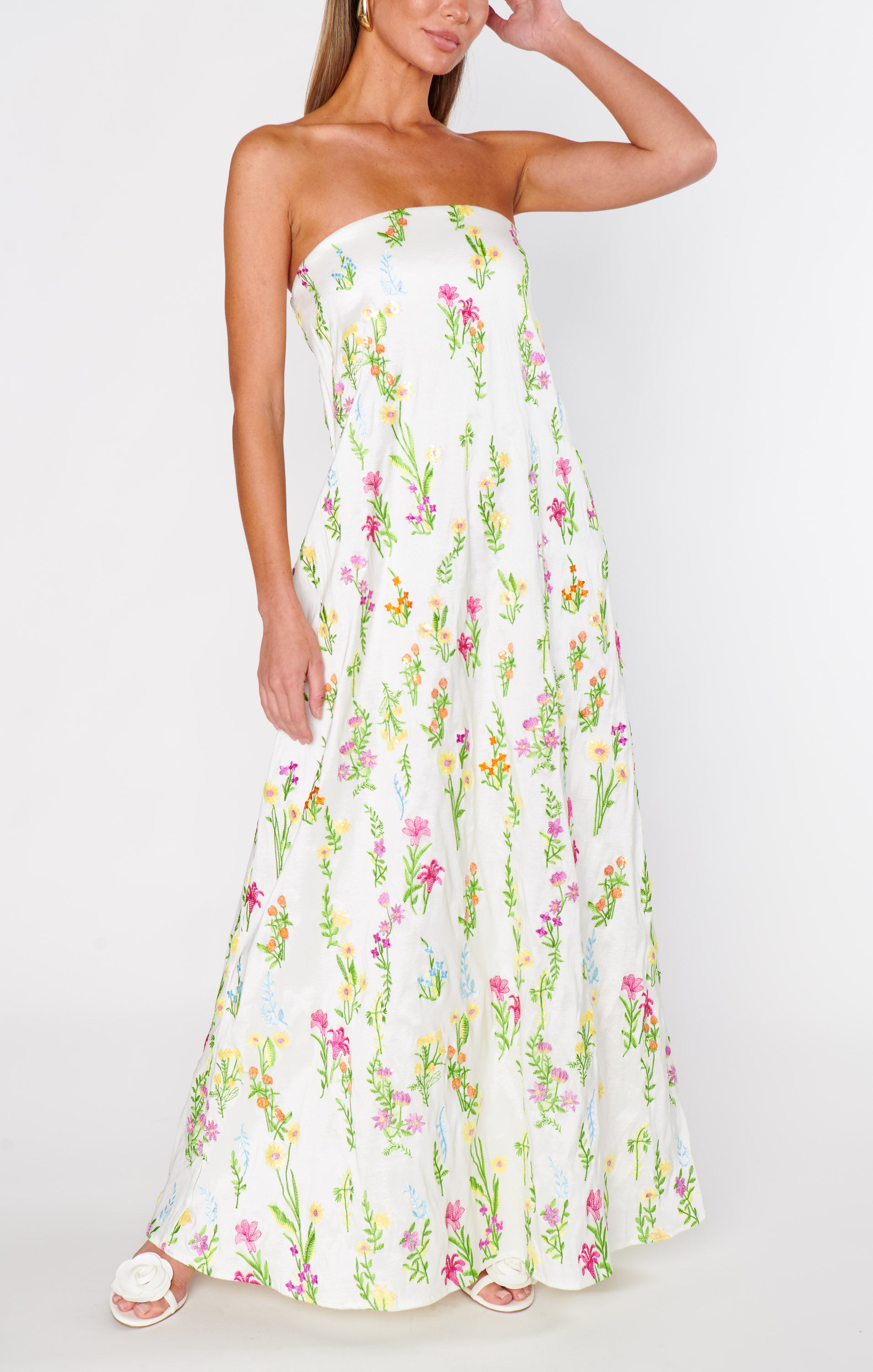 Ethereal Sequins Maxi Dress for Formal Events | Riley