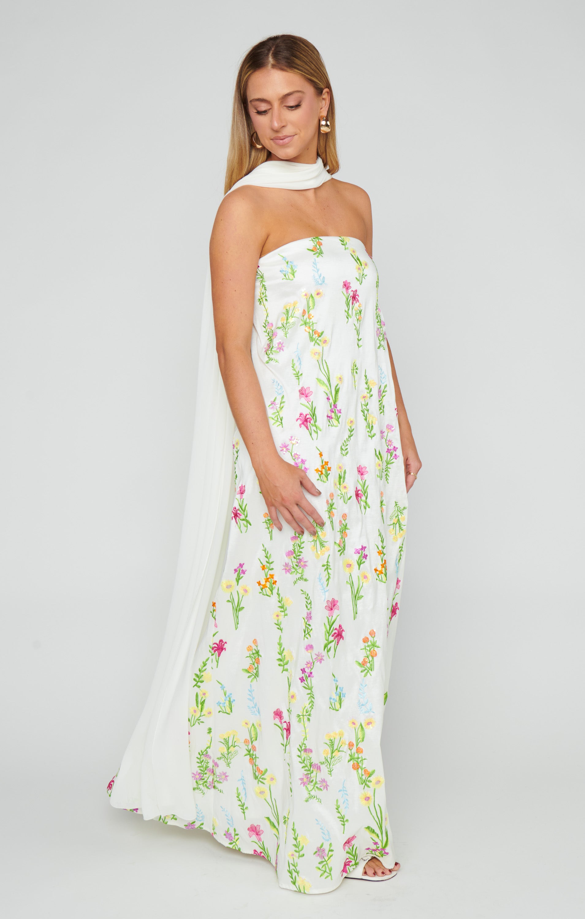 Ethereal Sequins Maxi Dress for Formal Events | Riley