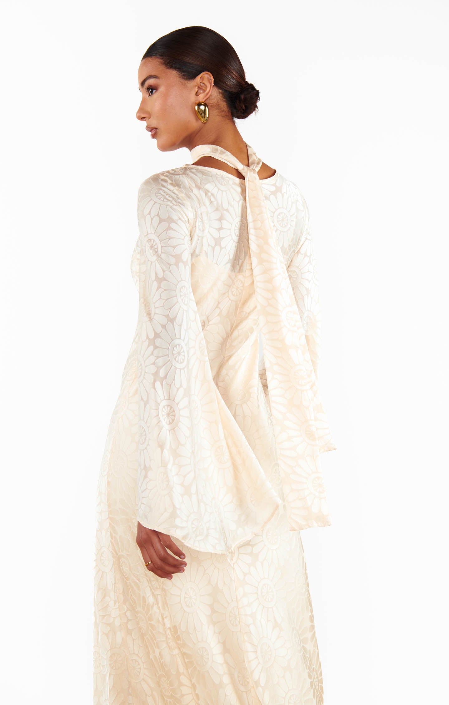 Long Sleeve Daisy Burnout Dress for Brides | Sarah Dress