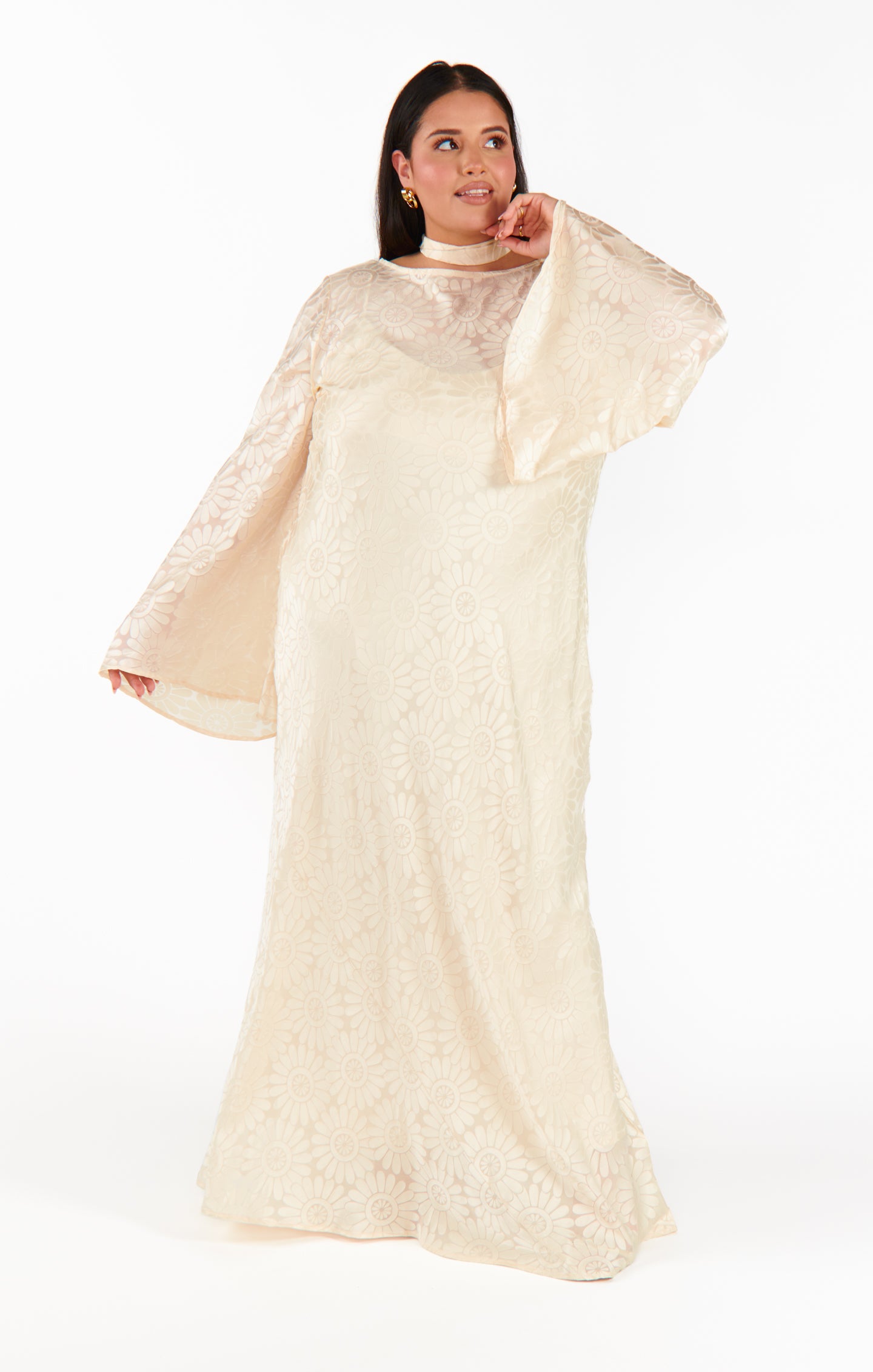 Long Sleeve Daisy Burnout Dress for Brides | Sarah Dress