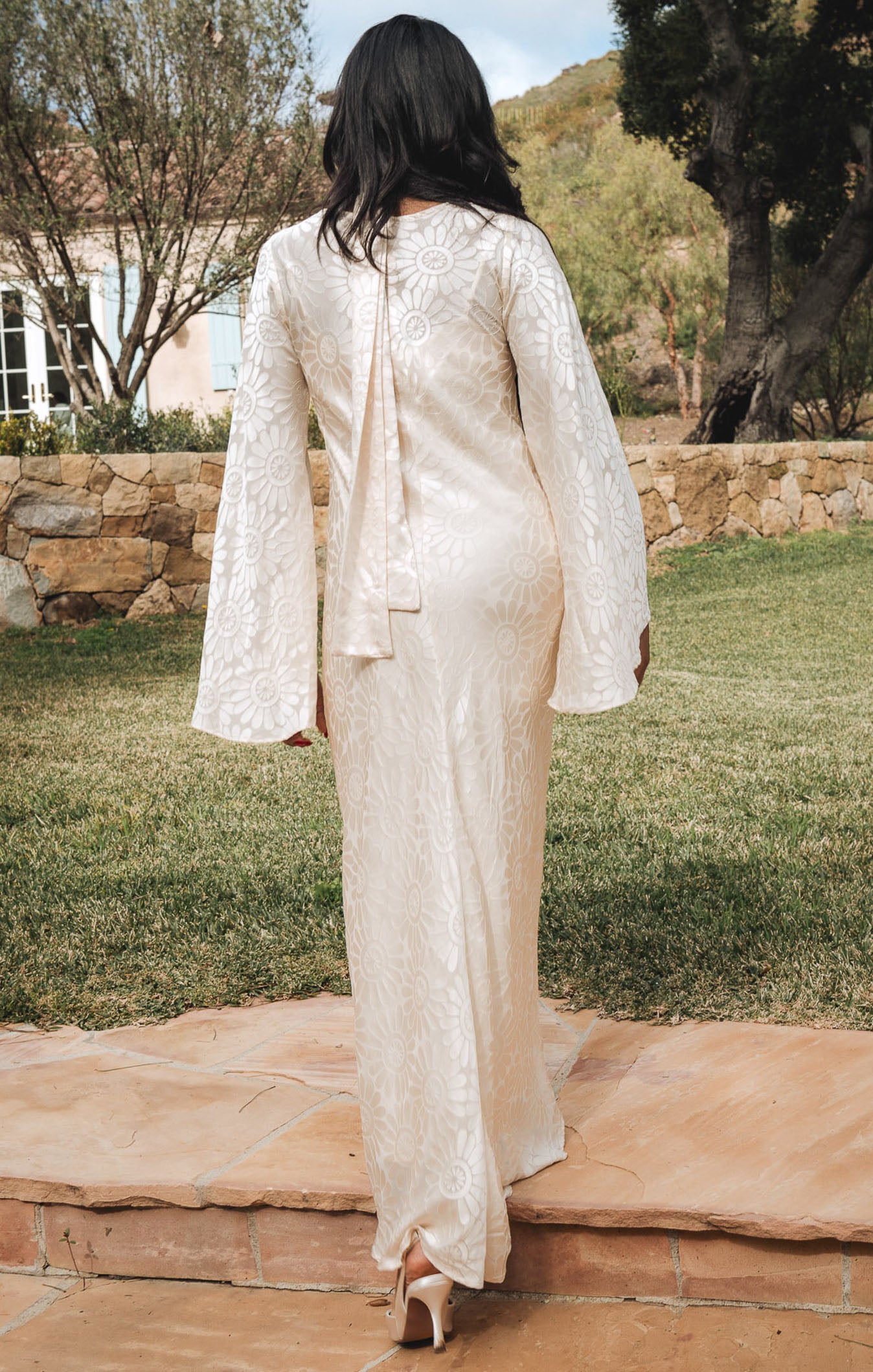 Long Sleeve Daisy Burnout Dress for Brides | Sarah Dress