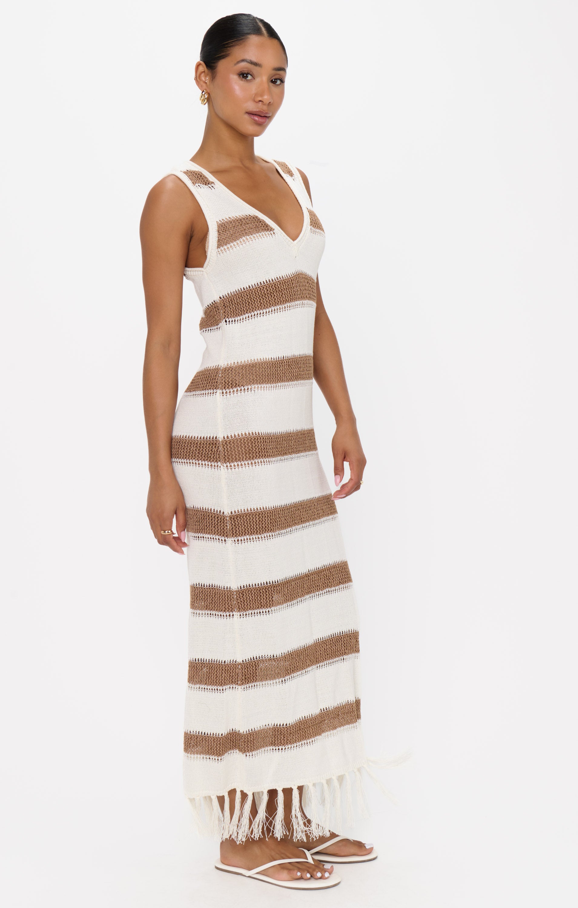 Striped Crochet Coverup Dress for Beach & Sunset Strolls | Havana
