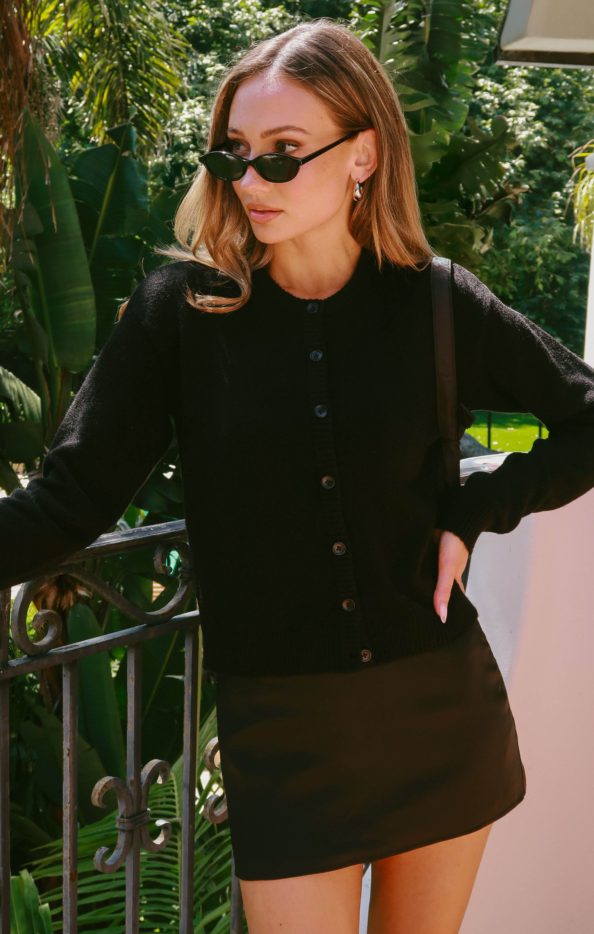 Soft Knit Cardigan for Women | Jet Black Throw-On Style