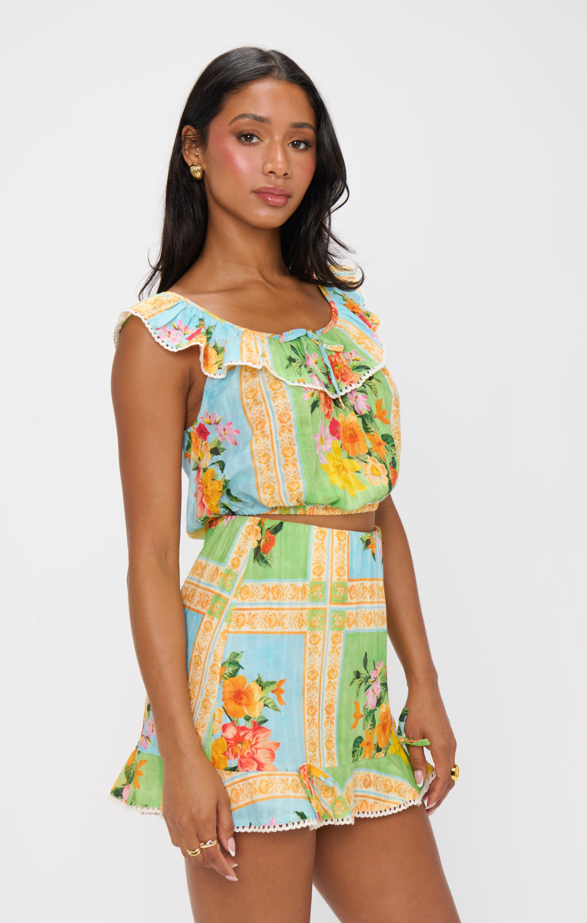Flirty Ruffle Skort with Built-in Shorts | Country Bouquet