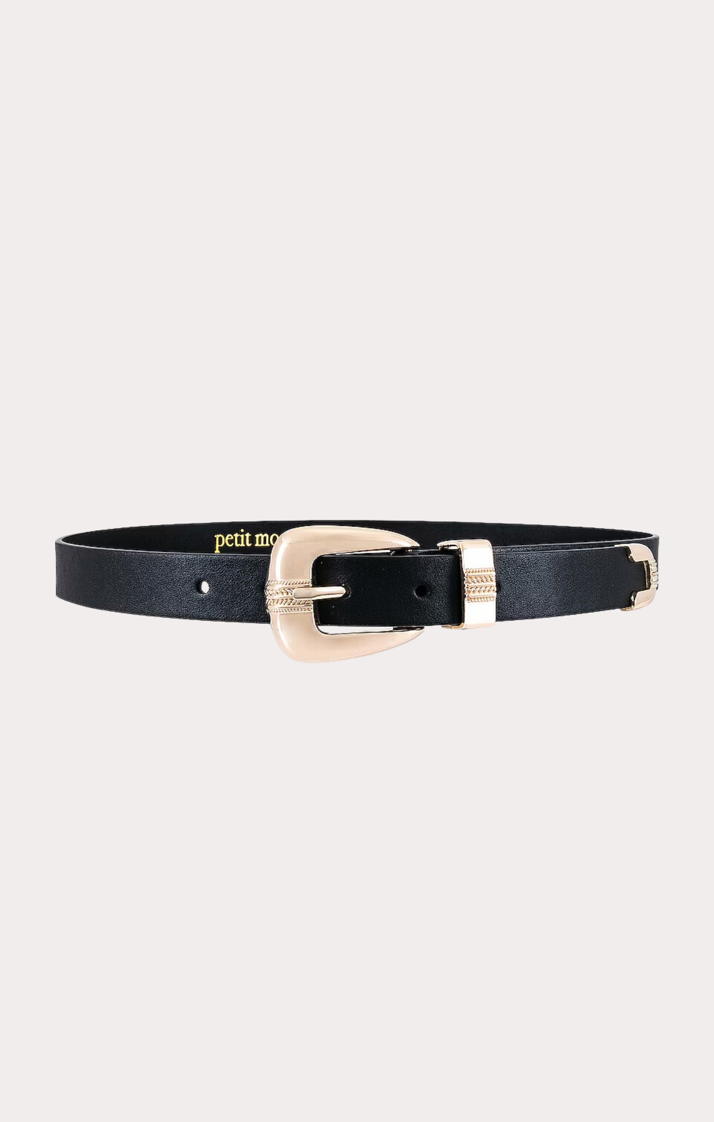 Minimalist Square Belt for Women | Petit Moments Black