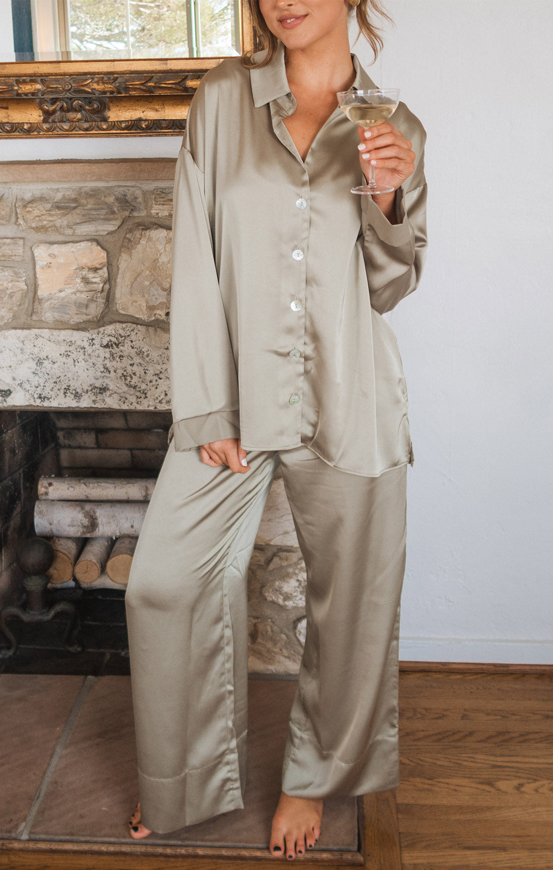 Luxe Satin Pants for Bridal Prep & Relaxation | Prep Time Pants