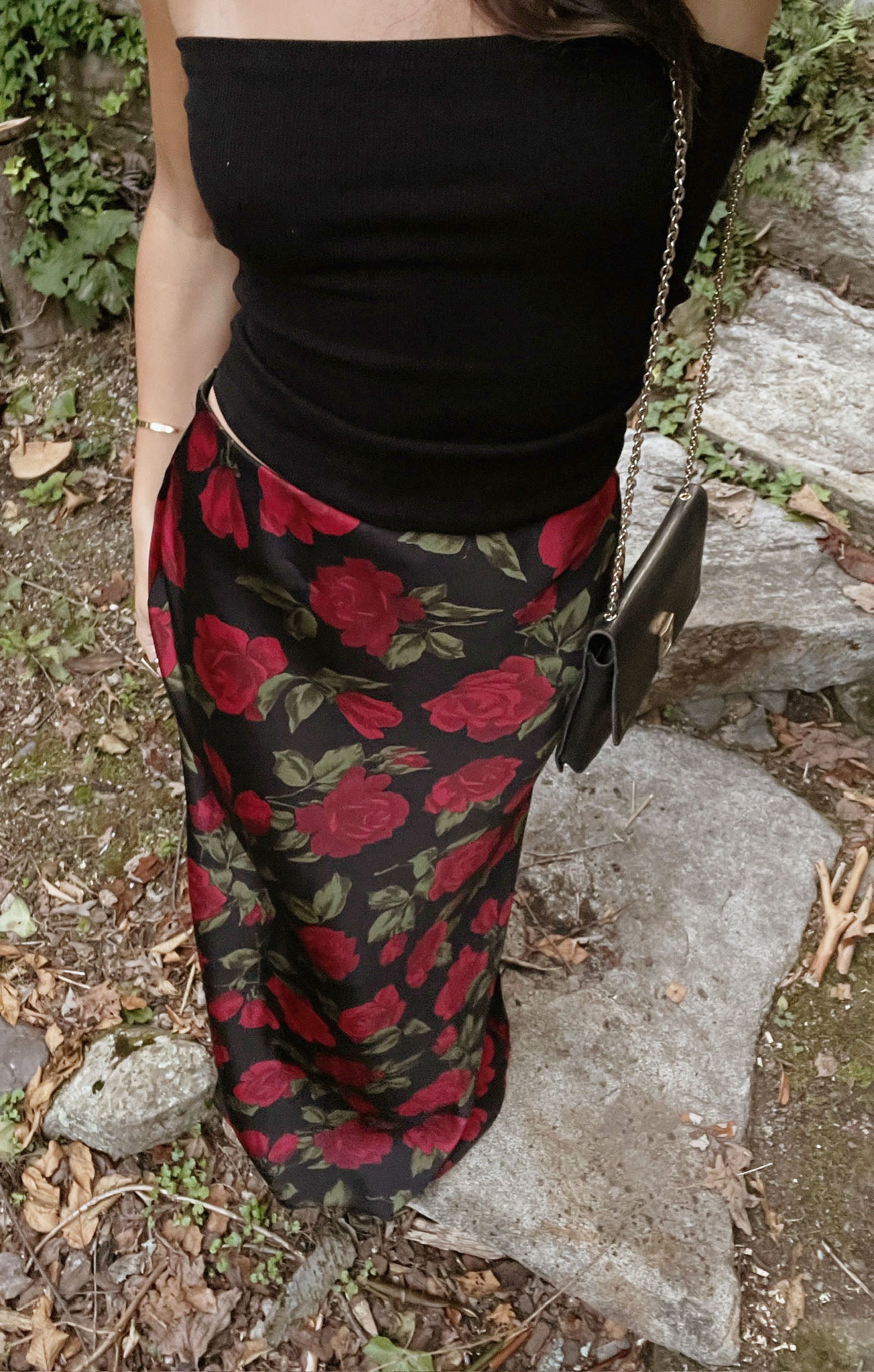 Romantic Maci Maxi Skirt with Elastic Waistband | Send Me Roses