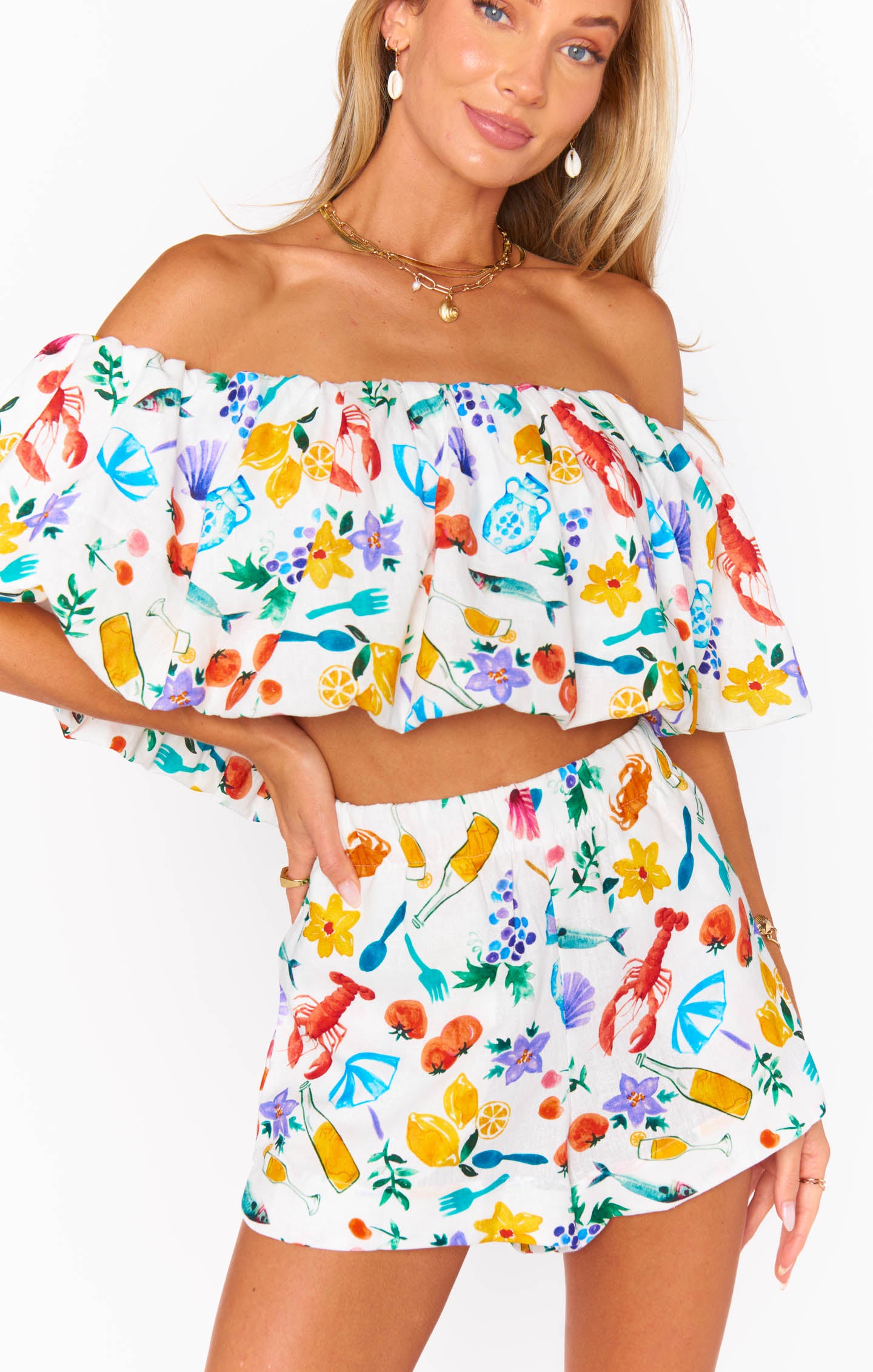 High Waist Linen Shorts for Women | Hendrix Dolphin