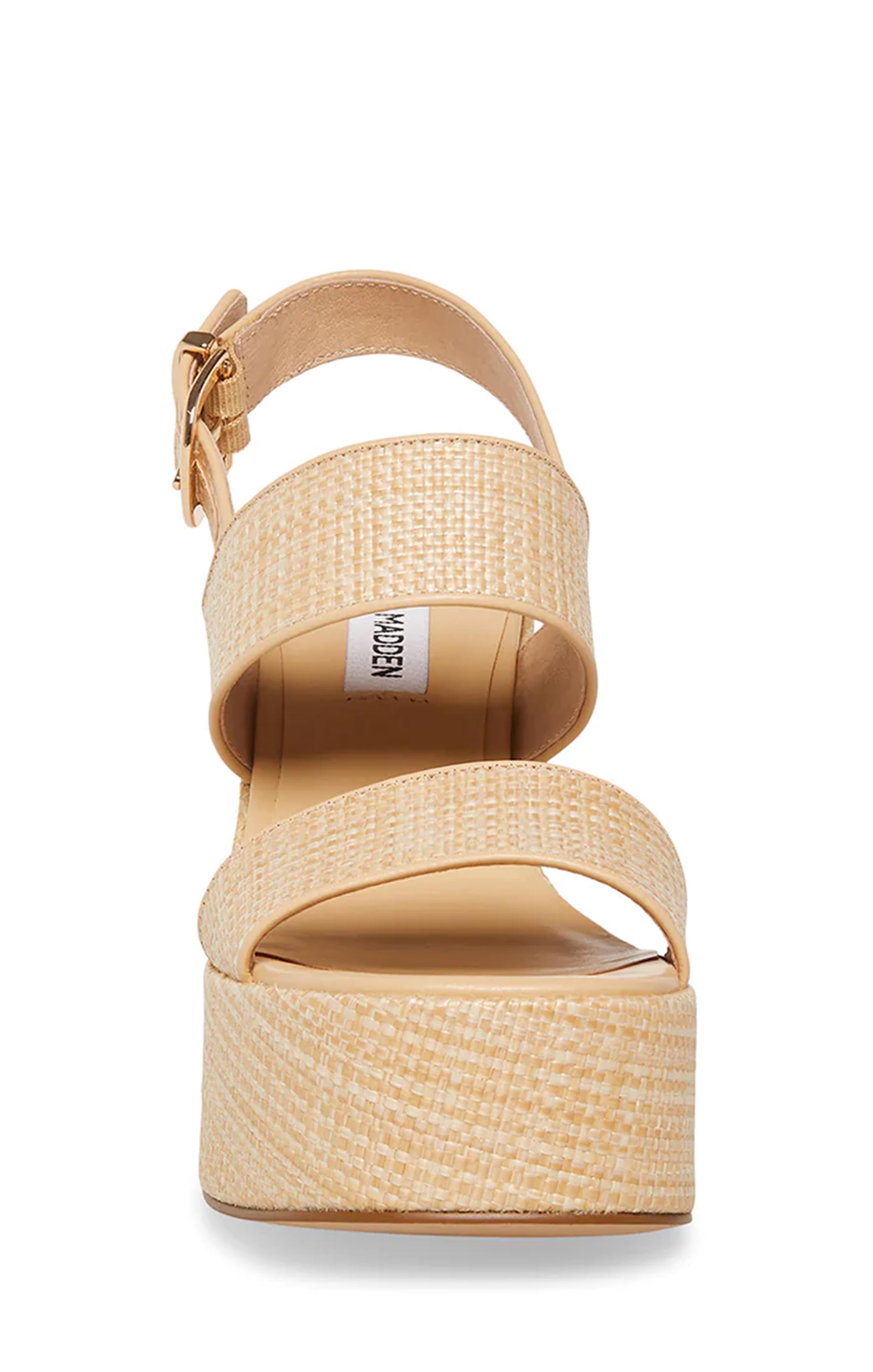 Steve Madden Valory Platform Heel in Natural Raffia | Summer Chic Sandals