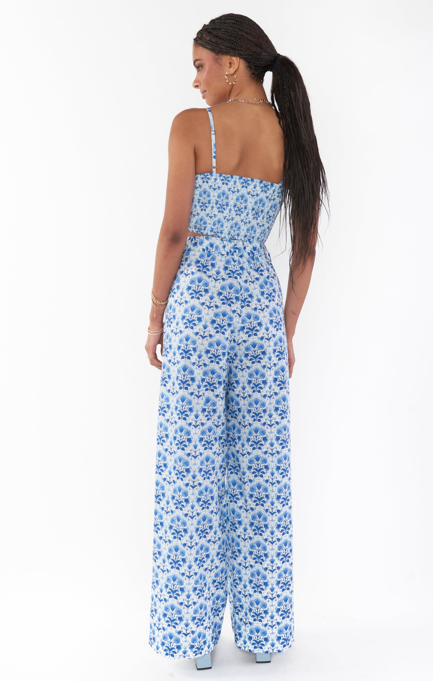 Floral Trousers for Women | Lightweight & Elastic Waist | Rue Trouser