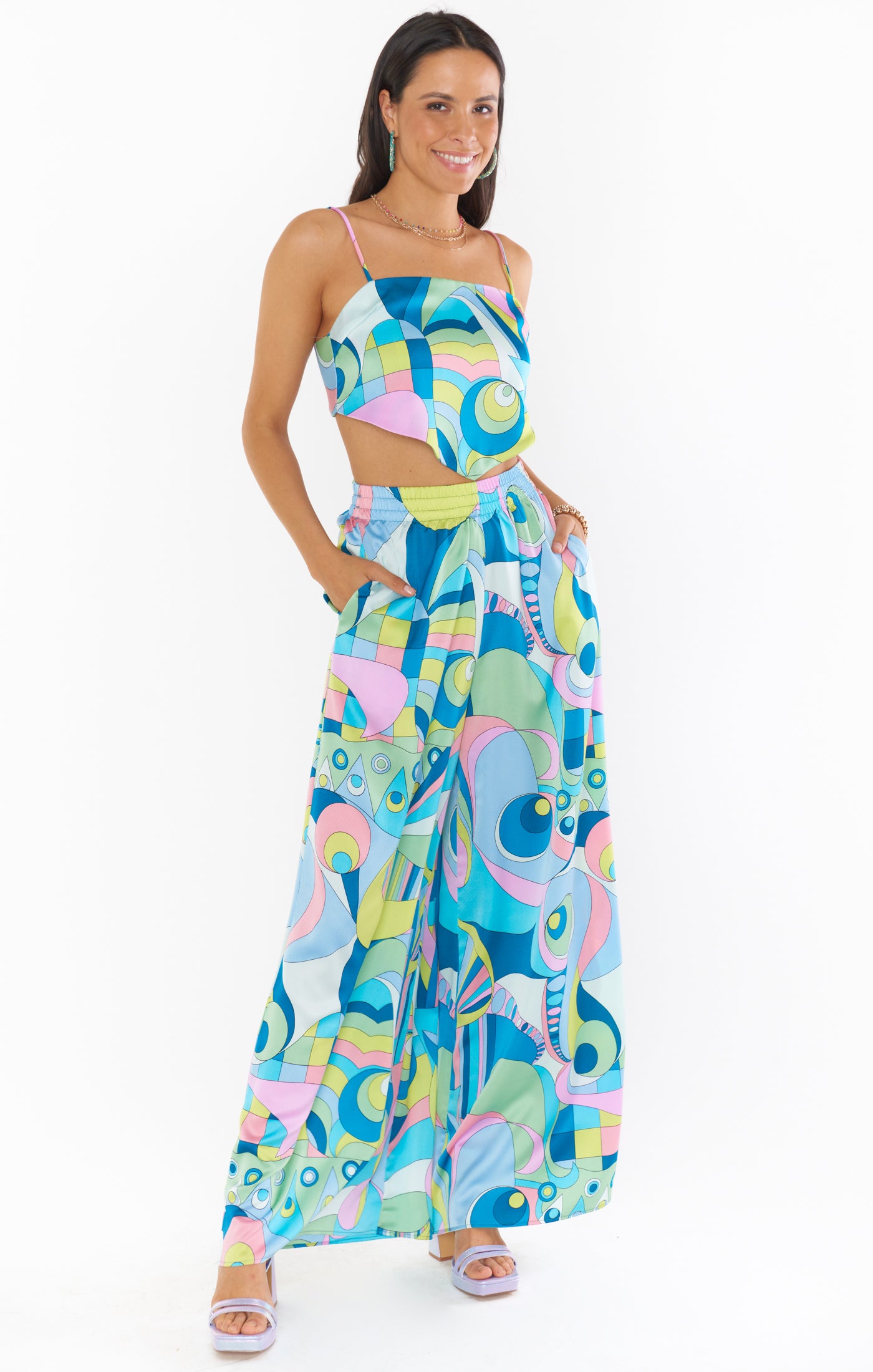 Luxury Satin Pants with Elastic Waist for Party & Date Night | Go Go Luxe