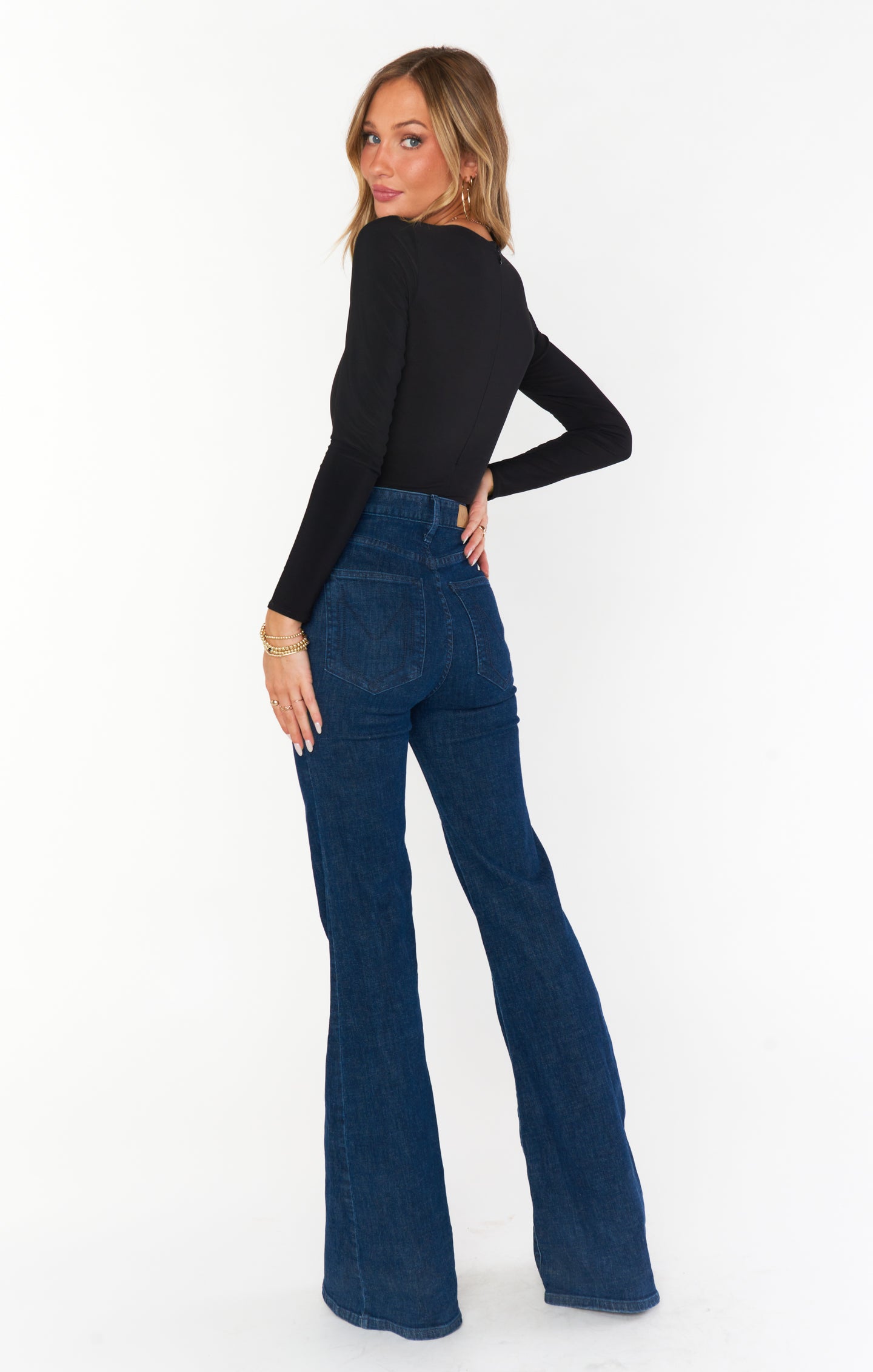 High-Waisted Flared Jeans for Women | Hawn Bell Downpour